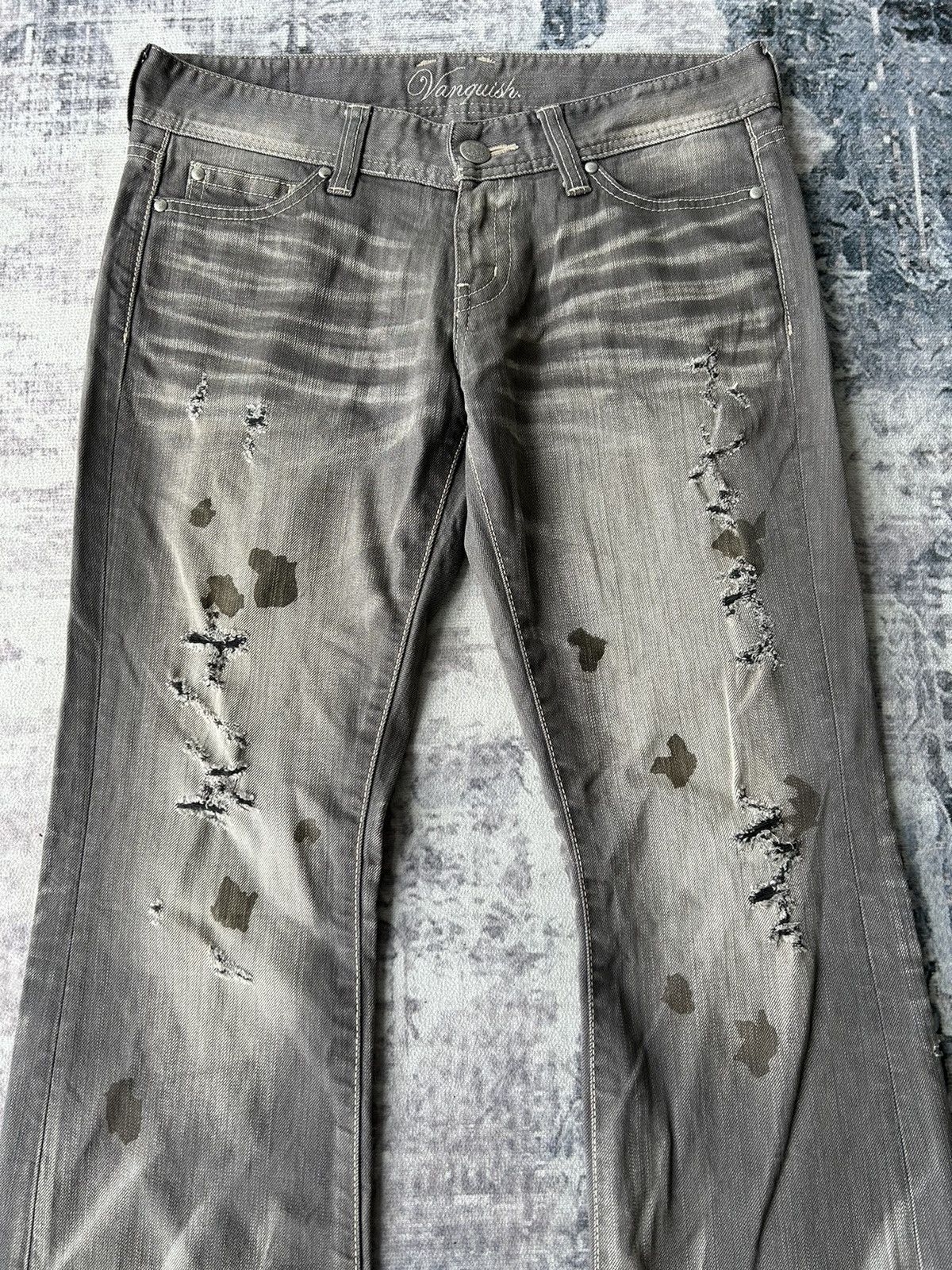 If Six Was Nine Flared Distressed Punk Design By Vanquish Size US 32 / EU 48 - 5 Thumbnail