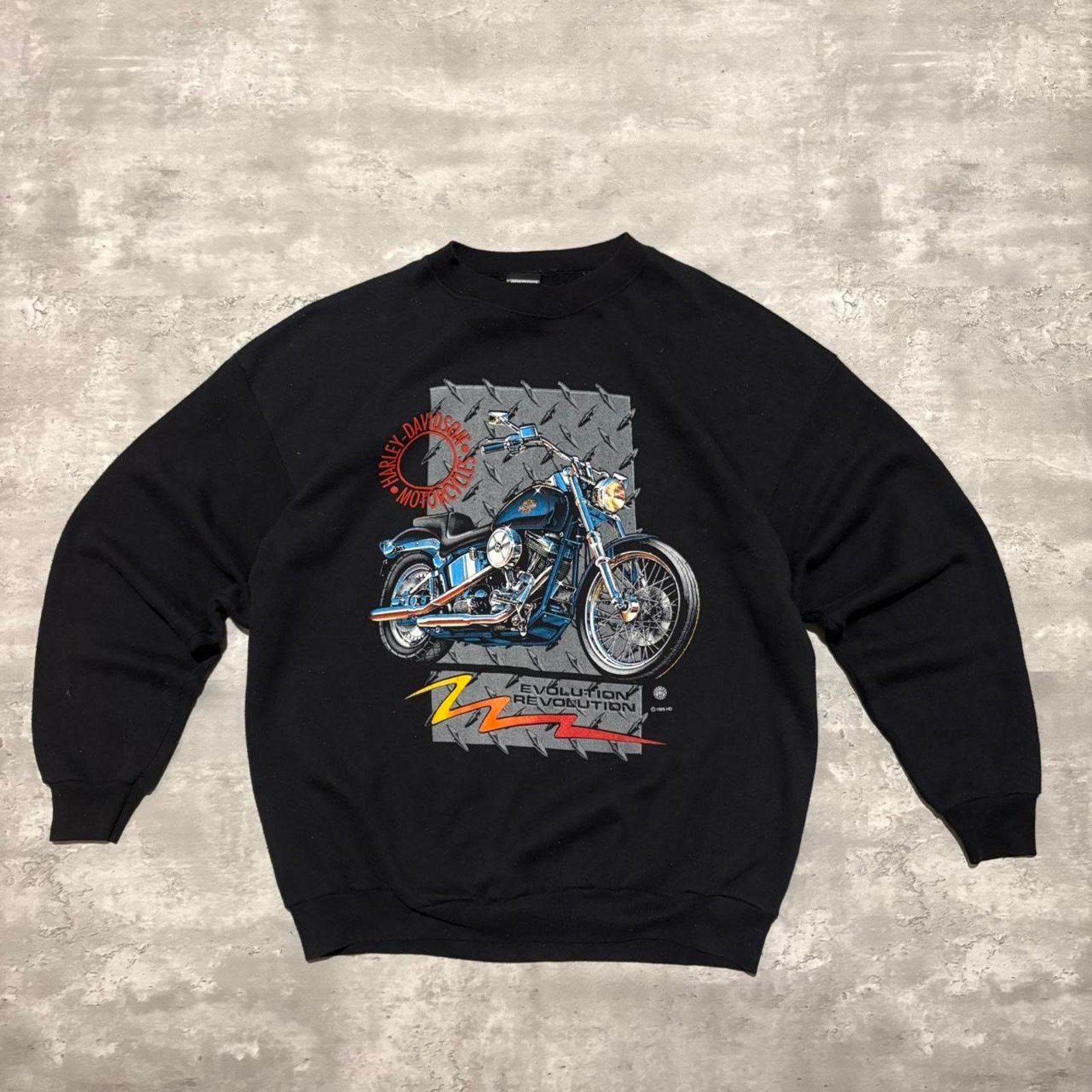 Harley Davidson Vintage 1990s harley davidson biker Size US XL / EU 56 / 4 - 1 Thumbnail