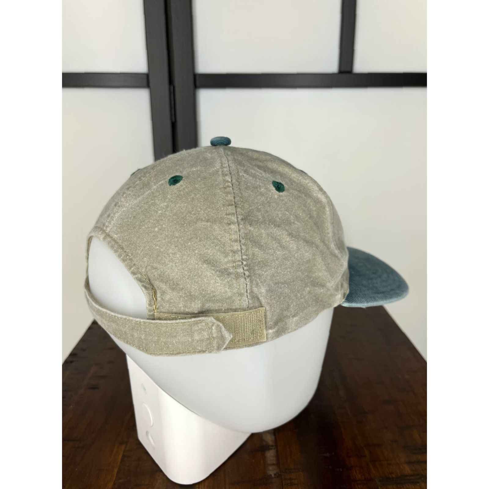 Vintage VINTAGE Bourbon Street Hat Cap Strap Back Adult One Size Gray Blue Cotton Size ONE SIZE - 7 Thumbnail