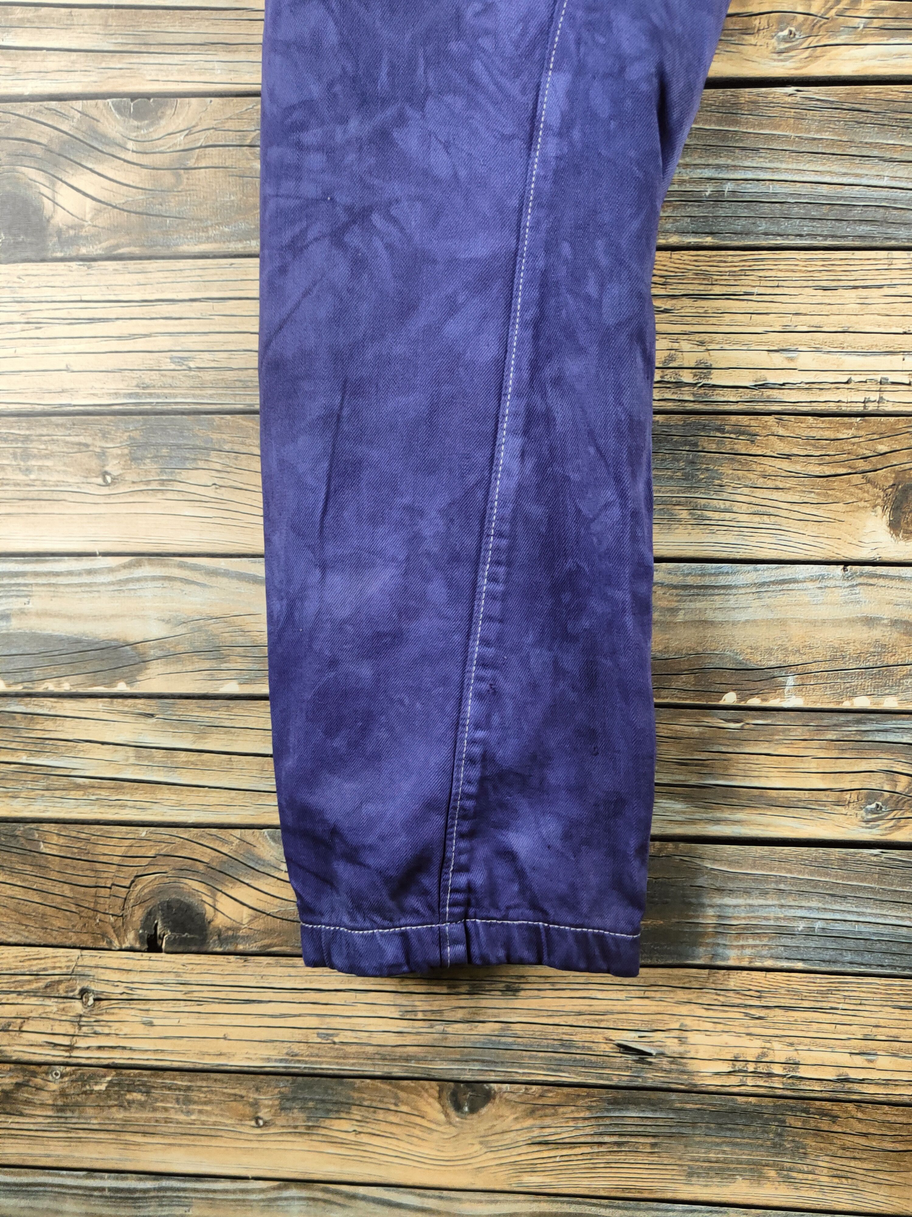Japanese Brand DL Evenriver Purple Multipocket Cargo Pants #46-624 Size US 34 / EU 50 - 10 Thumbnail