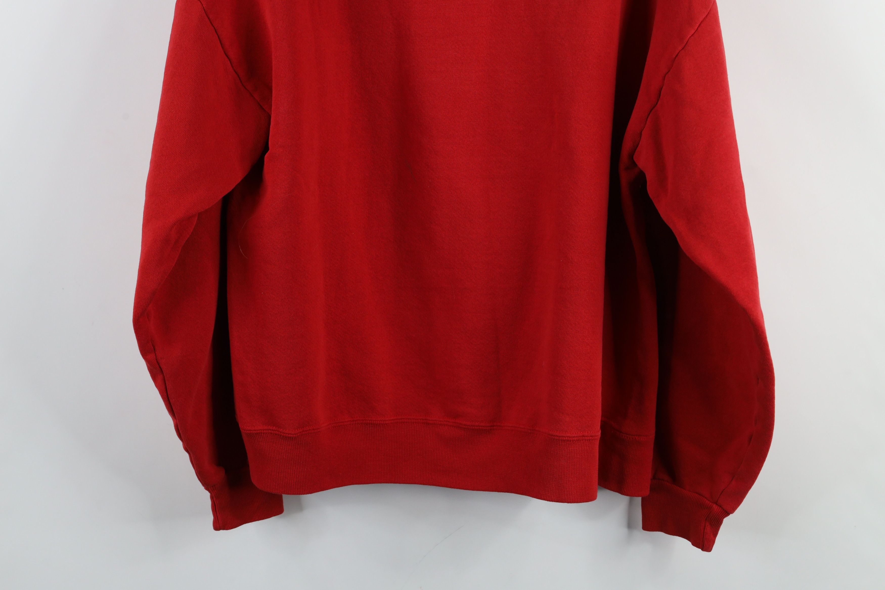 Vintage Vintage 90s Ohio State University Football Hoodie Red Size L / US 10 / IT 46 - 15 Thumbnail