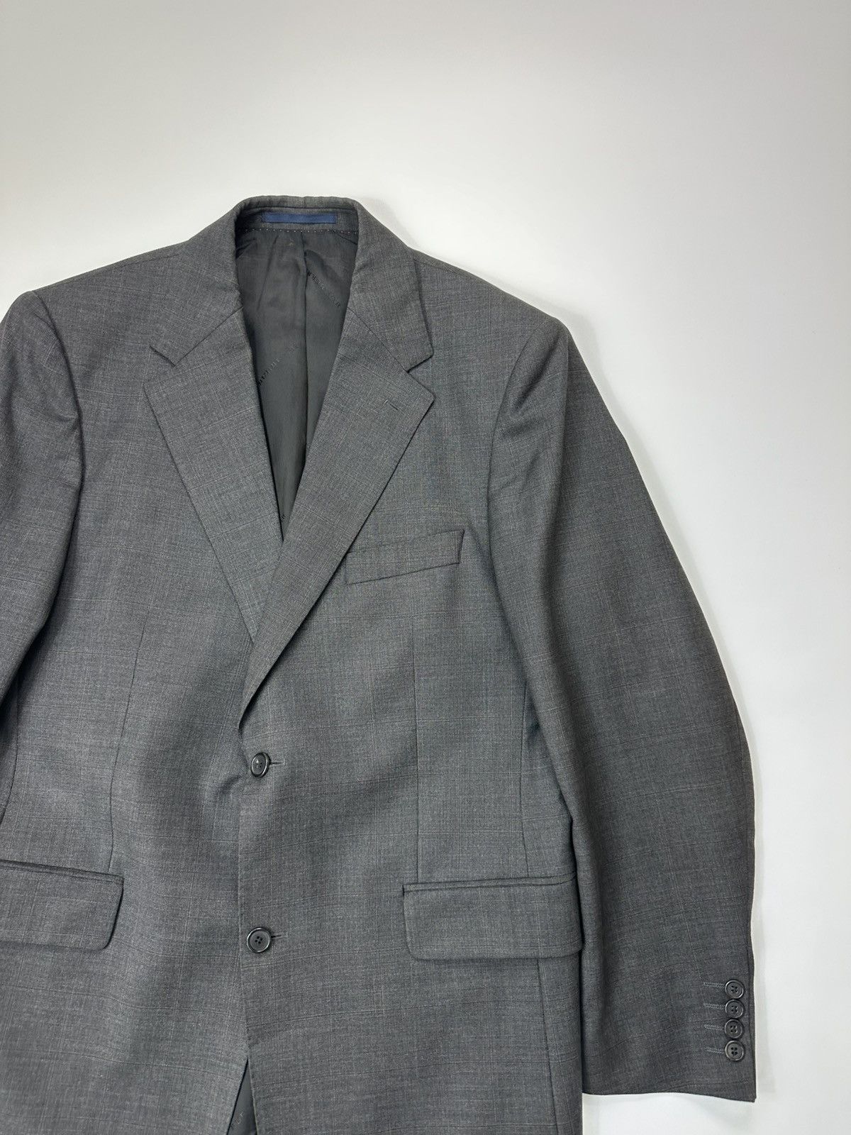 Burberry Burberry Wool Blazer Classic Gray Men's Size 44R - 6 Thumbnail