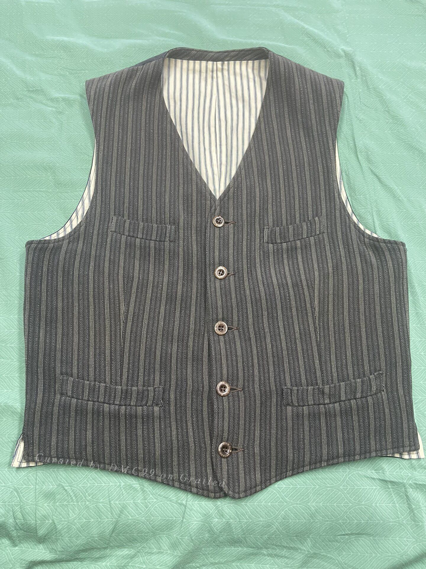 Mister Freedom MISTER FREEDOM Depp Striped Vest (L) Size US L / EU 52-54 / 3 - 1 Thumbnail