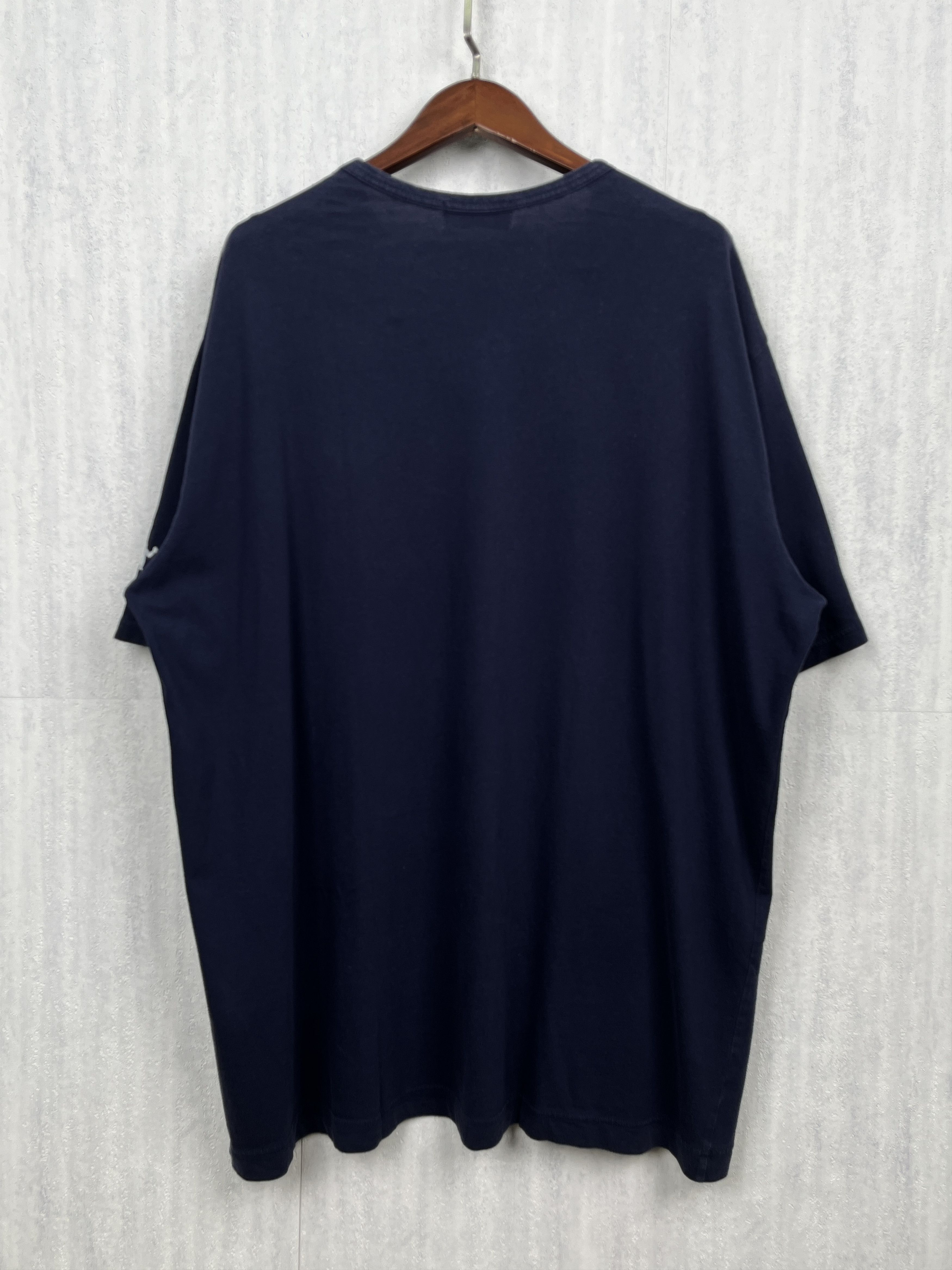 Yohji Yamamoto Yohji Yamamoto Pour Homme Navy Logo Print T-Shirt Size US L / EU 52-54 / 3 - 2 Thumbnail