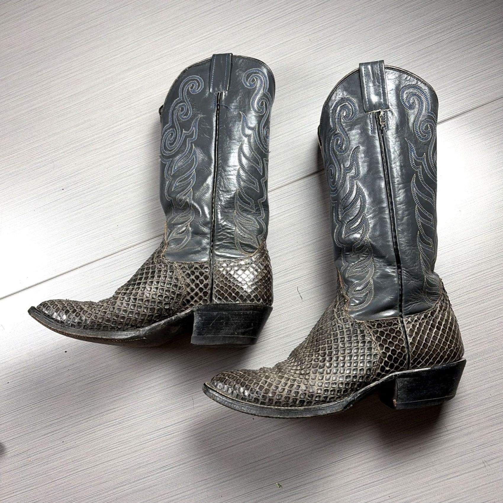 Vintage VINTAGE Ortho O’Sullivan Snakeskin Brown Cowboy Boots Size 7 D Western Cowgirl Mens Size US 7 / EU 40 - 7 Thumbnail