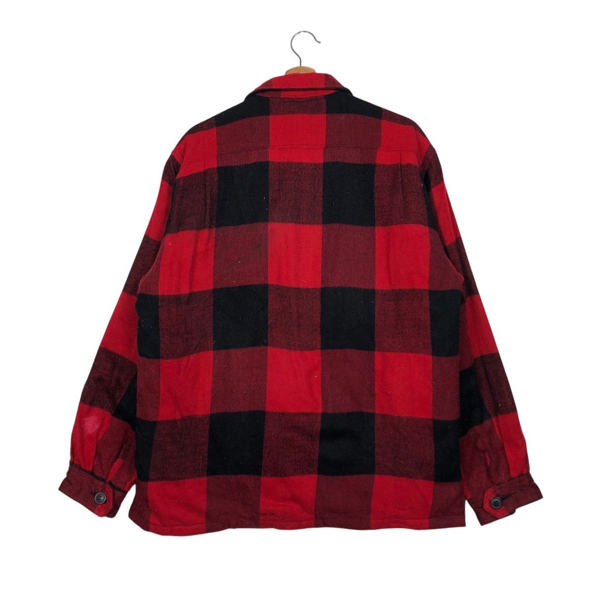 Japanese Brand 📌Vintage Wool Flannel Jacket Tartan Design Collins Size US L / EU 52-54 / 3 - 9 Thumbnail