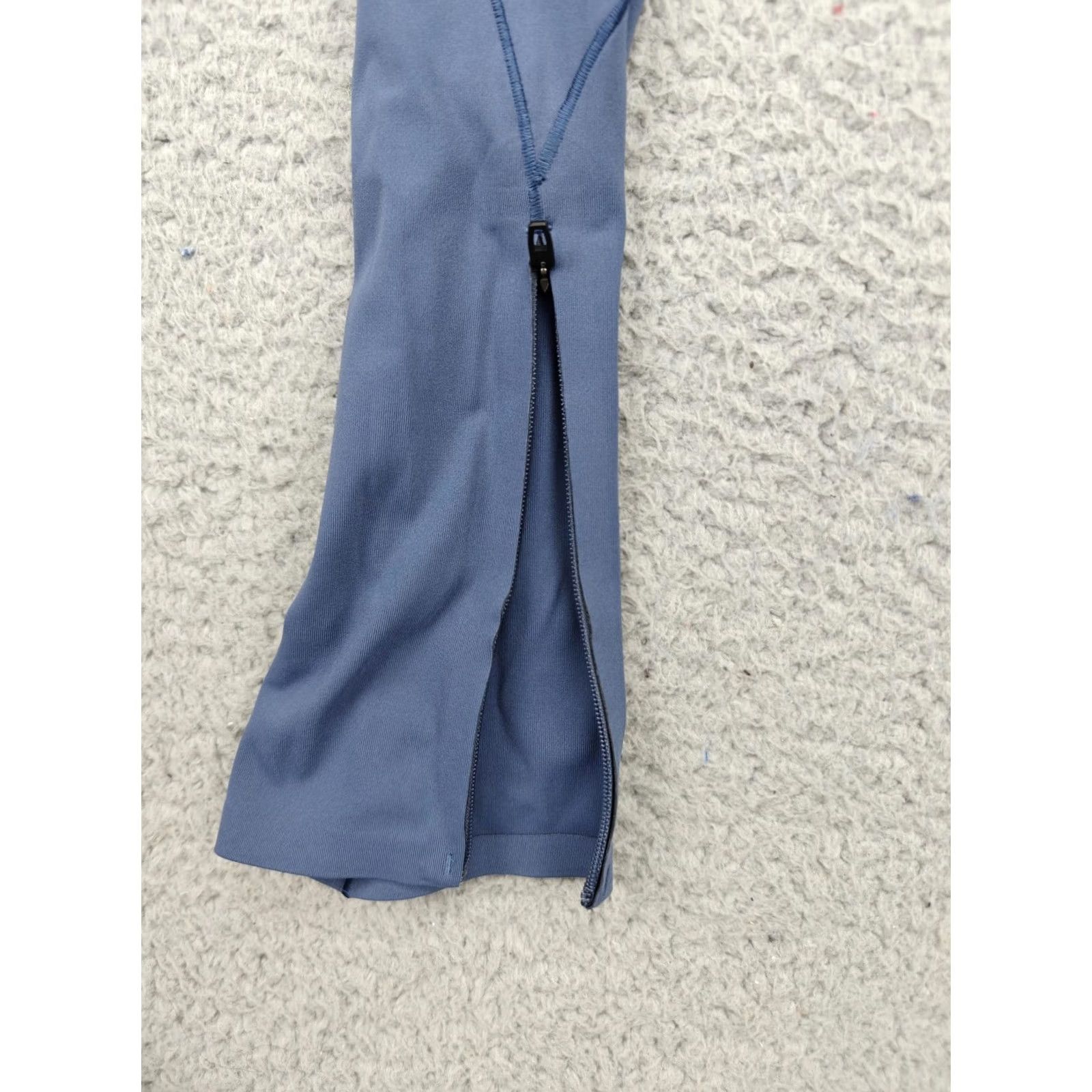 Lululemon Lululemon Womens 8 Blue Running Leggings Zip Ankle Pocket Athletic Gym Pants N/ A Size 30" / US 8 / IT 44 - 6 Thumbnail