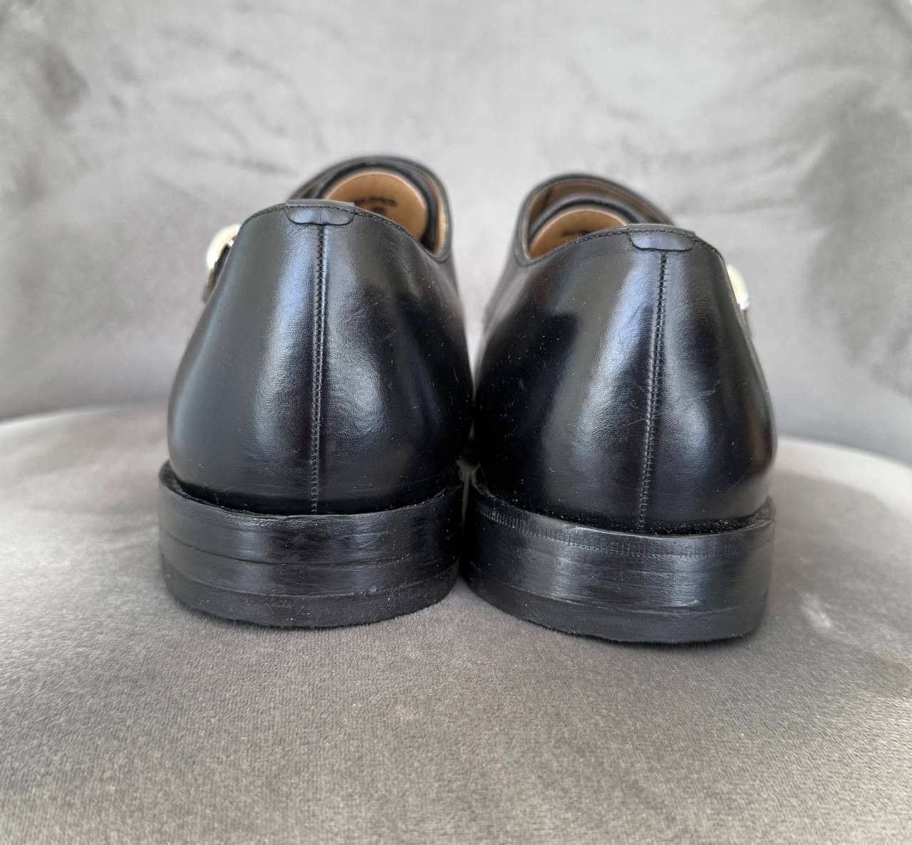 Bally Bally Scardino mens Black Leather Monks monk strap shoes Size US 11.5 / EU 44-45 - 8 Thumbnail