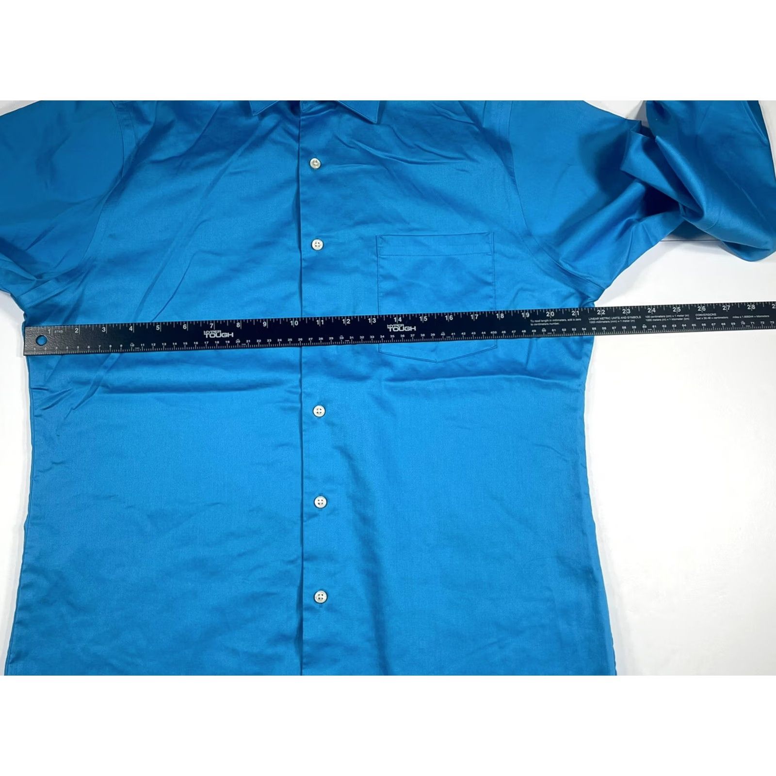 Arrow Arrow Shirt Mens S Blue USA Fitted ButtonUp LongSleeves Dress Size 36R - 4 Thumbnail