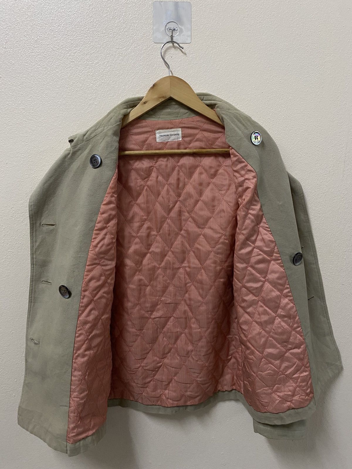 Issey Miyake ISSEY MIYAKE Tsumori Chisato Quilted Lined Pea Coat Size US M / EU 48-50 / 2 - 3 Thumbnail