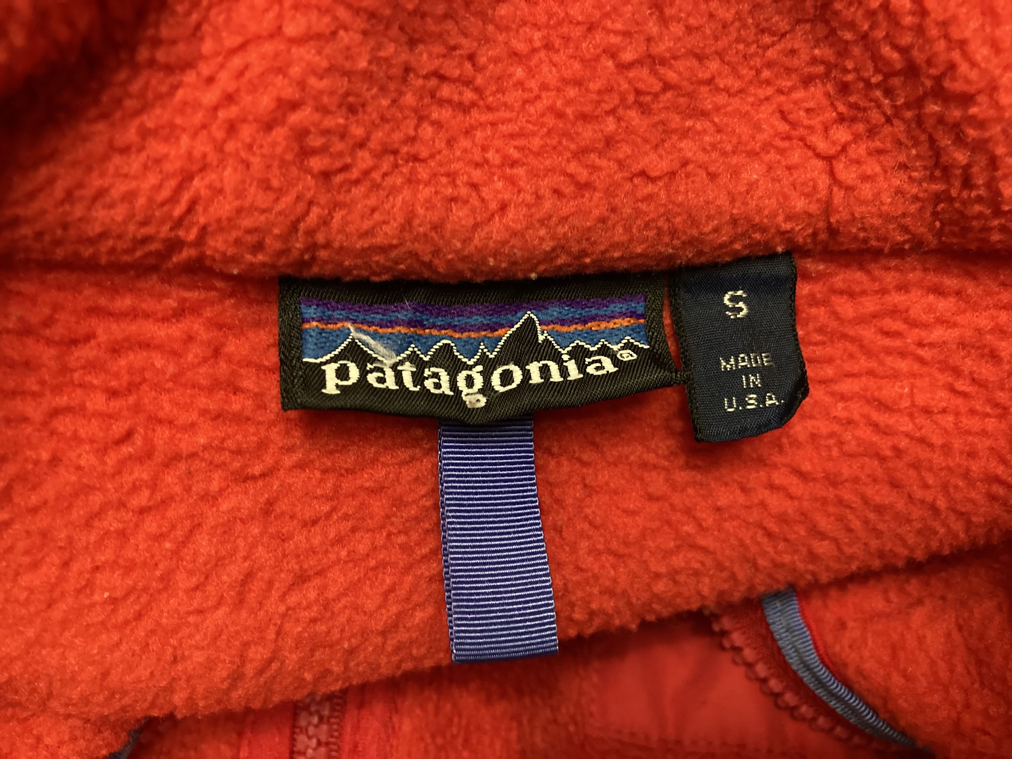 Patagonia × Vintage Vintage 90s small red Patagonia fleece full zip jacket. Size US S / EU 44-46 / 1 - 3 Thumbnail