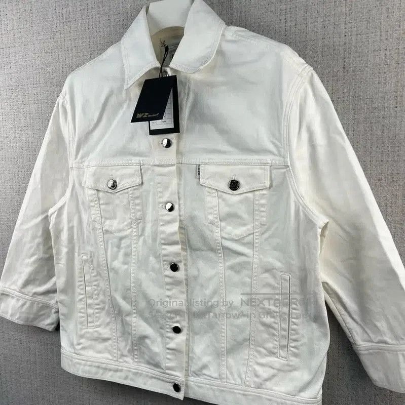 Fendi Fendi White Cotton Logo Men's Jacket . Size US L / EU 52-54 / 3 - 3 Thumbnail