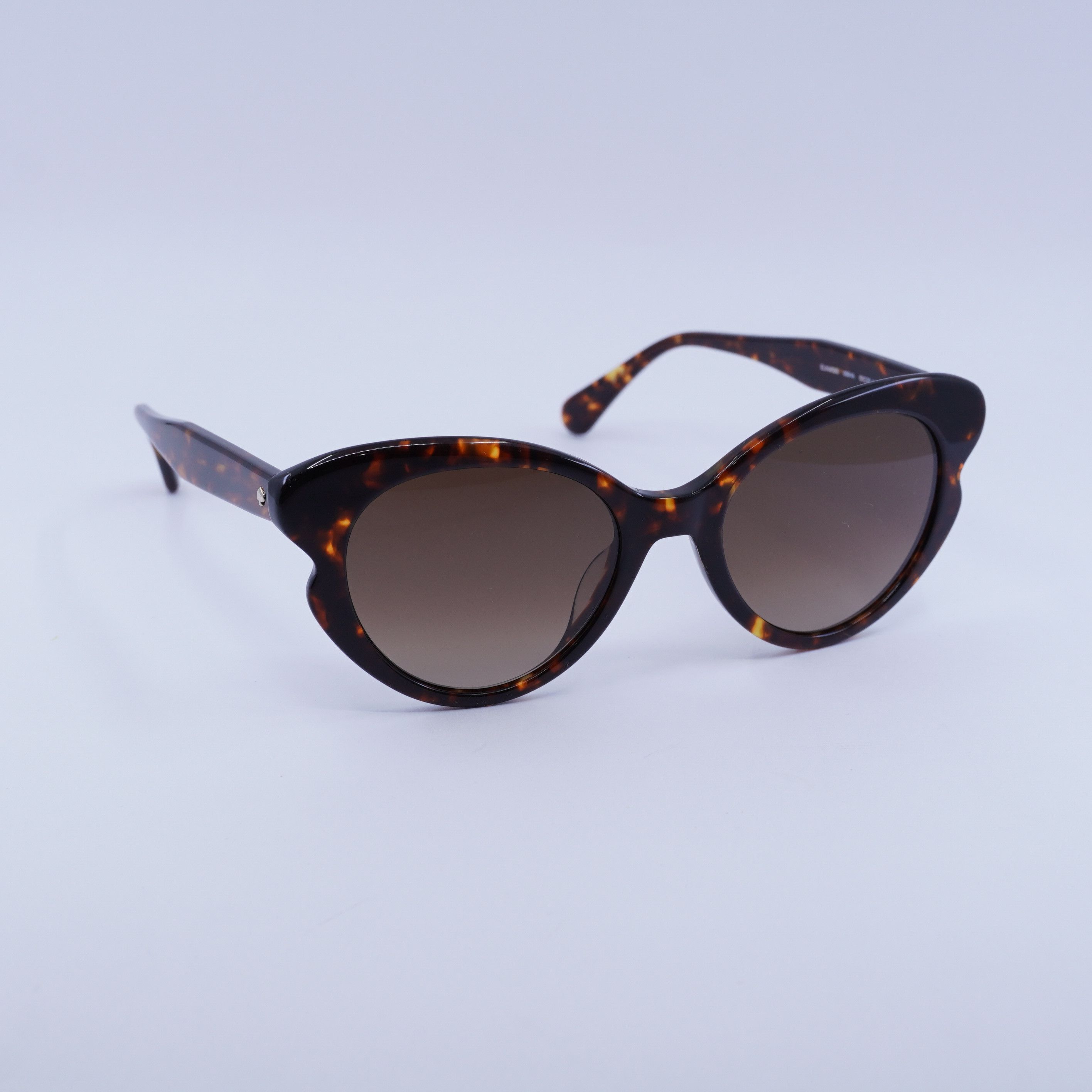 Kate Spade Kate Spade ELINA/G/S 0086 HA Sunglasses Havana Cat Eye Frame Size ONE SIZE - 1 Thumbnail