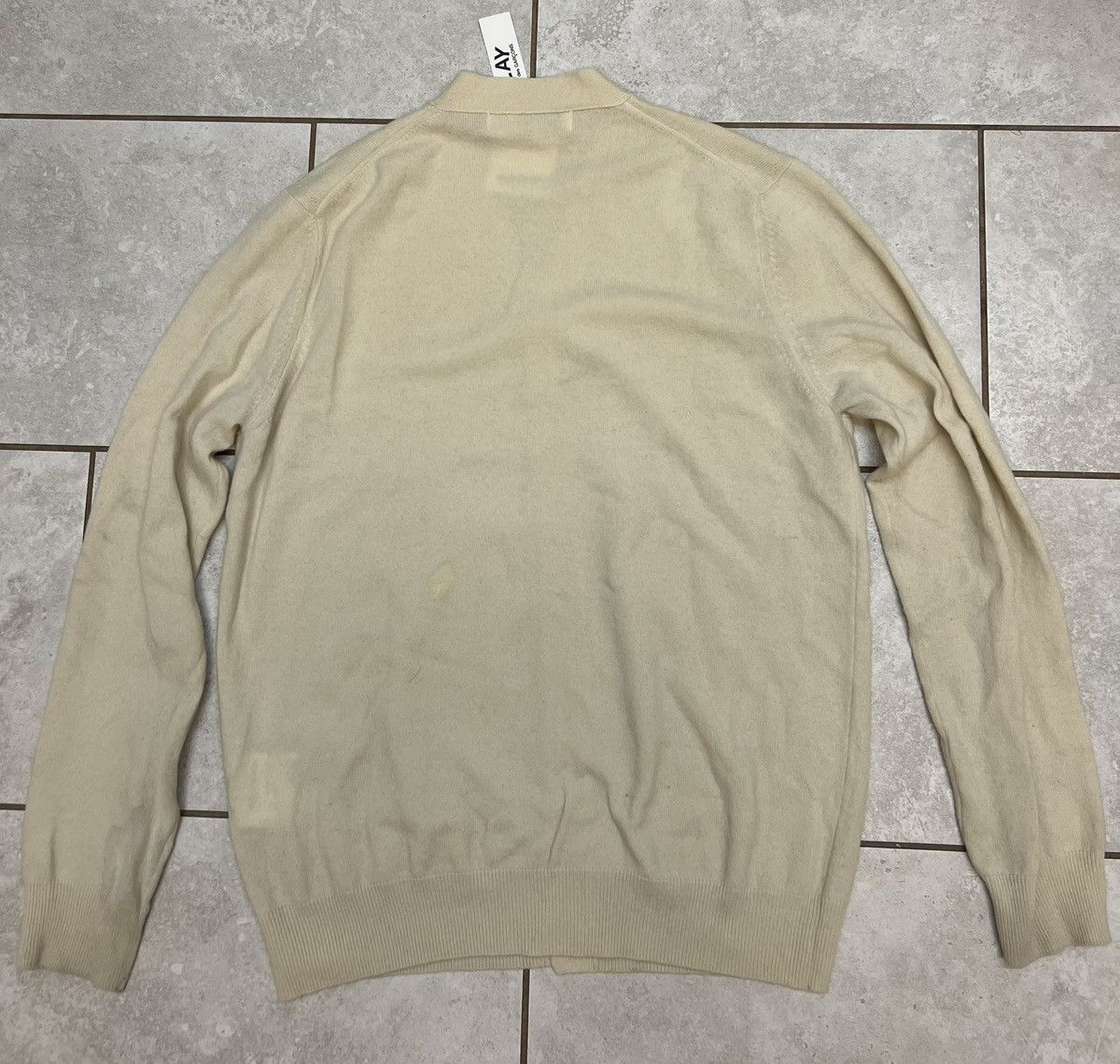 Comme des Garcons PLAY Comme des Garcons Play White Heart Cardigan Size US XXL / EU 58 / 5 - 2 Thumbnail