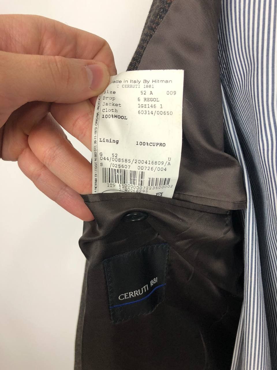 Cerruti 1881 Cerutti 1881 Wool Blazer Jacket Brown Size 52R - 7 Thumbnail