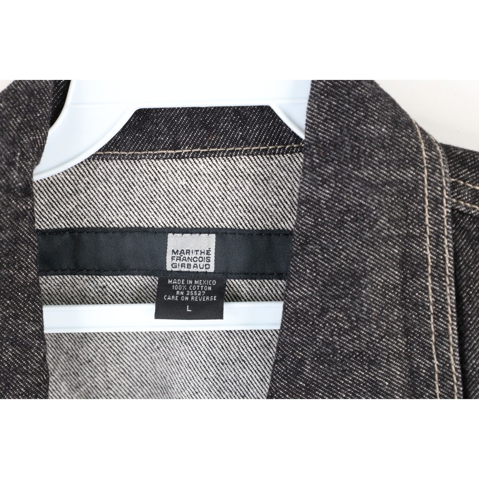 Marithe + Francois Girbaud × Vintage NOS Vintage 90s Marithe Francois Girbaud Denim Jacket Black Size US L / EU 52-54 / 3 - 5 Thumbnail