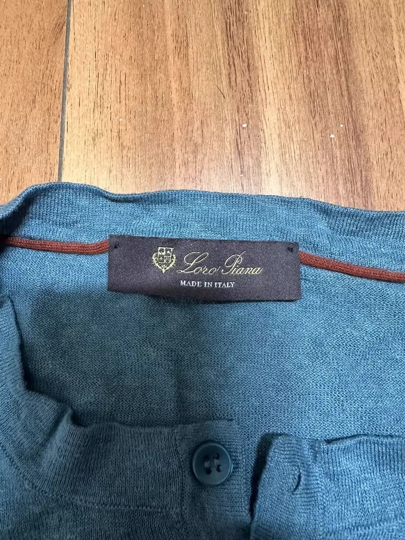 Loro Piana LORO PIANA Henley shirt linen blend Size US S / EU 44-46 / 1 - 3 Thumbnail