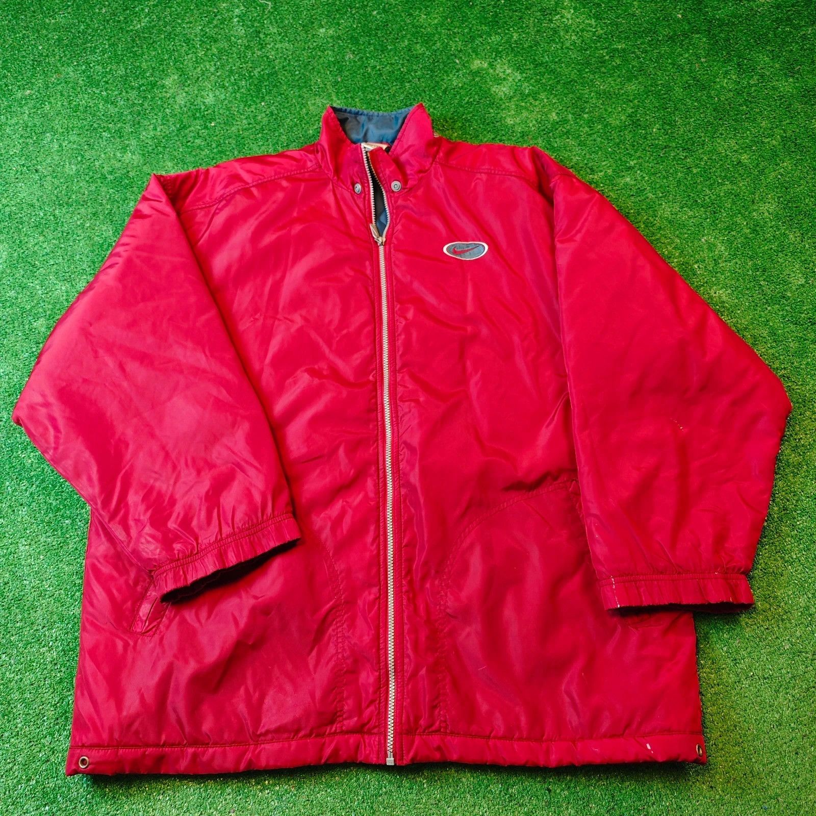 Nike Vintage Nike Jacket Mens XL Full zip red embroidered y2k Size US XL / EU 56 / 4 - 2 Thumbnail