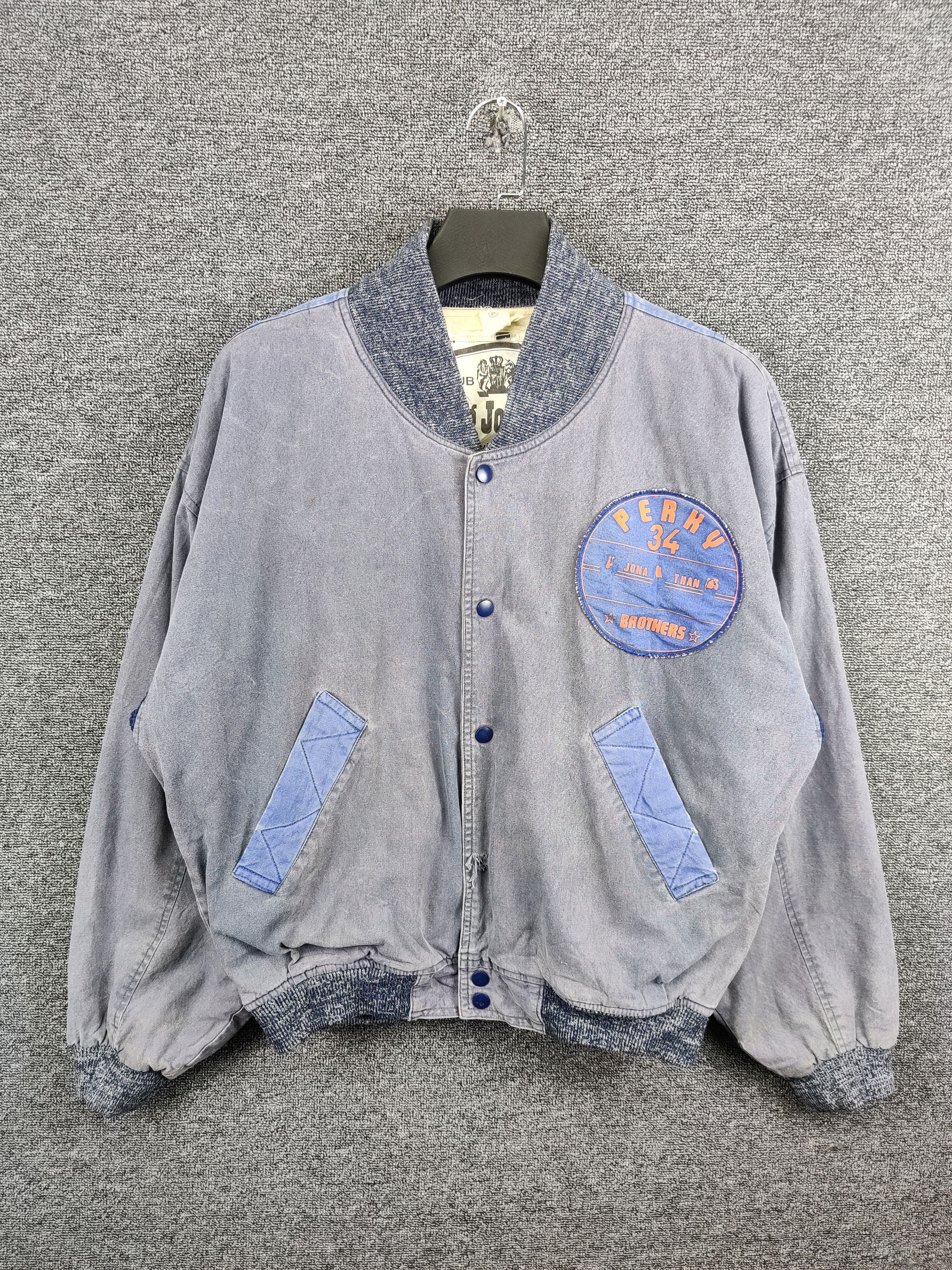 Japanese Brand Vintage King Jonathan Parachute Denim Bomber Jacket Size US XL / EU 56 / 4 - 1 Thumbnail
