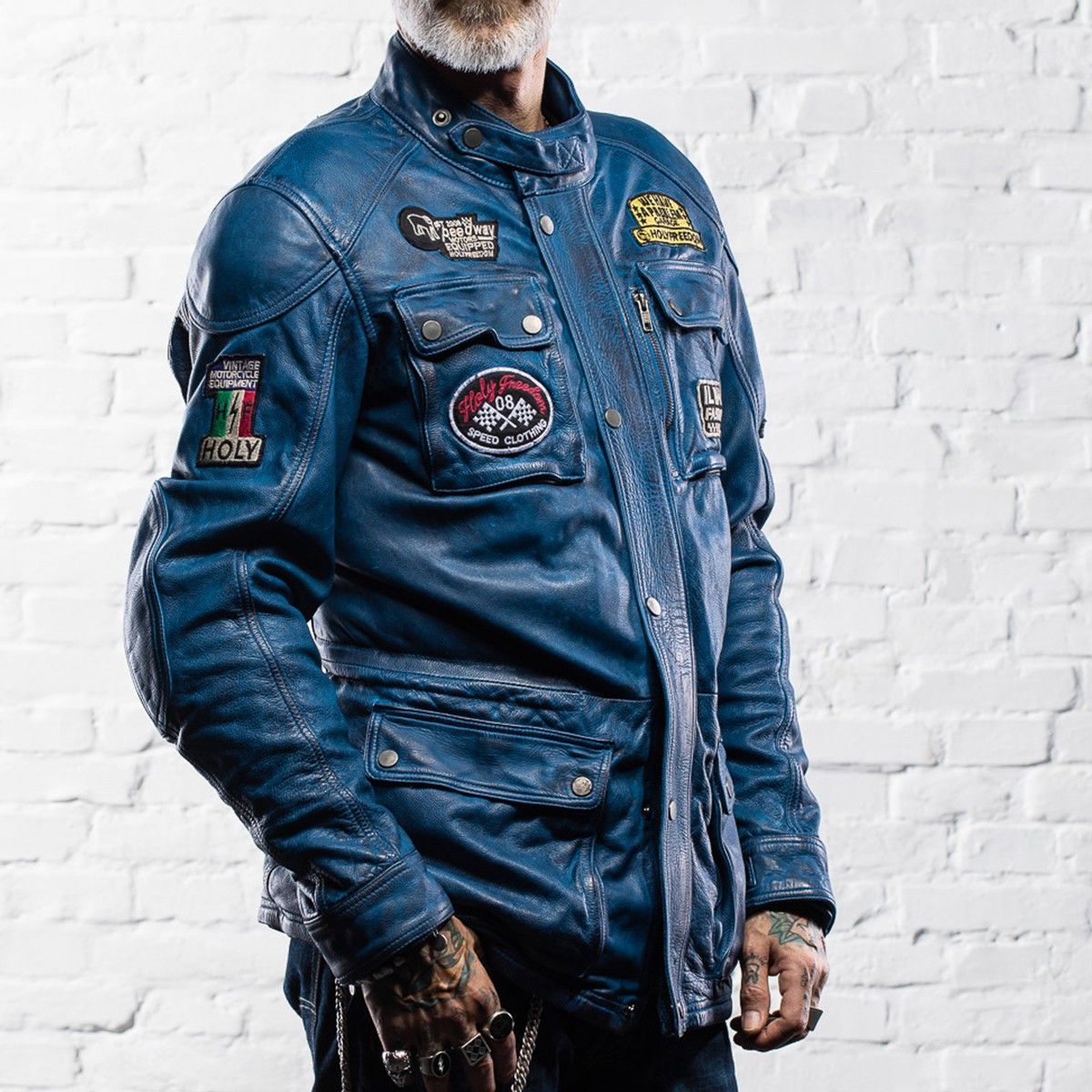 Other Holyfreedom Cafe Racer Leather Jacket Size US M / EU 48-50 / 2 - 4 Thumbnail