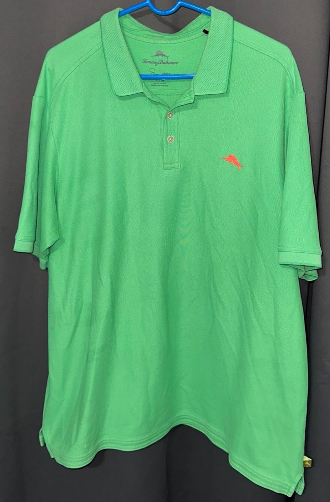Tommy Bahama Tommy Bahama Island Zone Polo Shirt XL Green Red Marlin Logo Size US XL / EU 56 / 4 - 3 Thumbnail