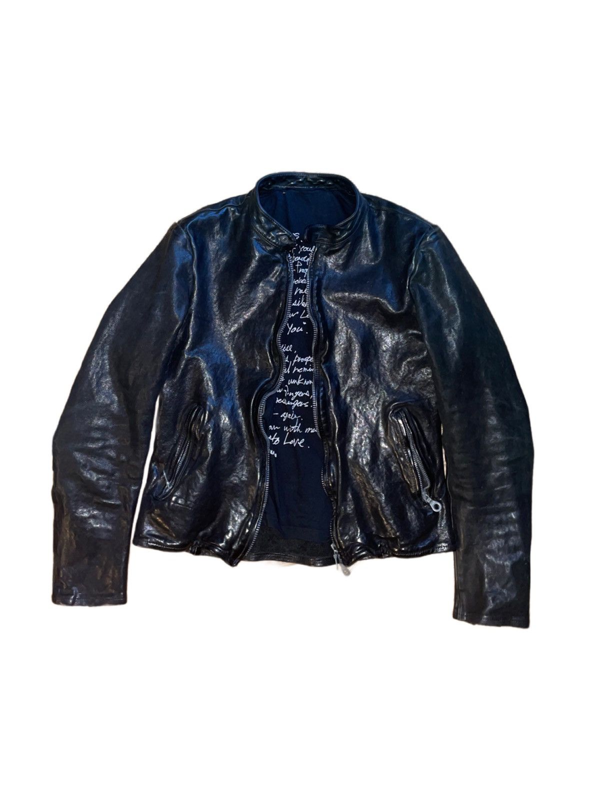 image of 14Th Addiction x If Six Was Nine Isamu Katayama Backlash X Gullam Single Riders Jacket in Black (Si