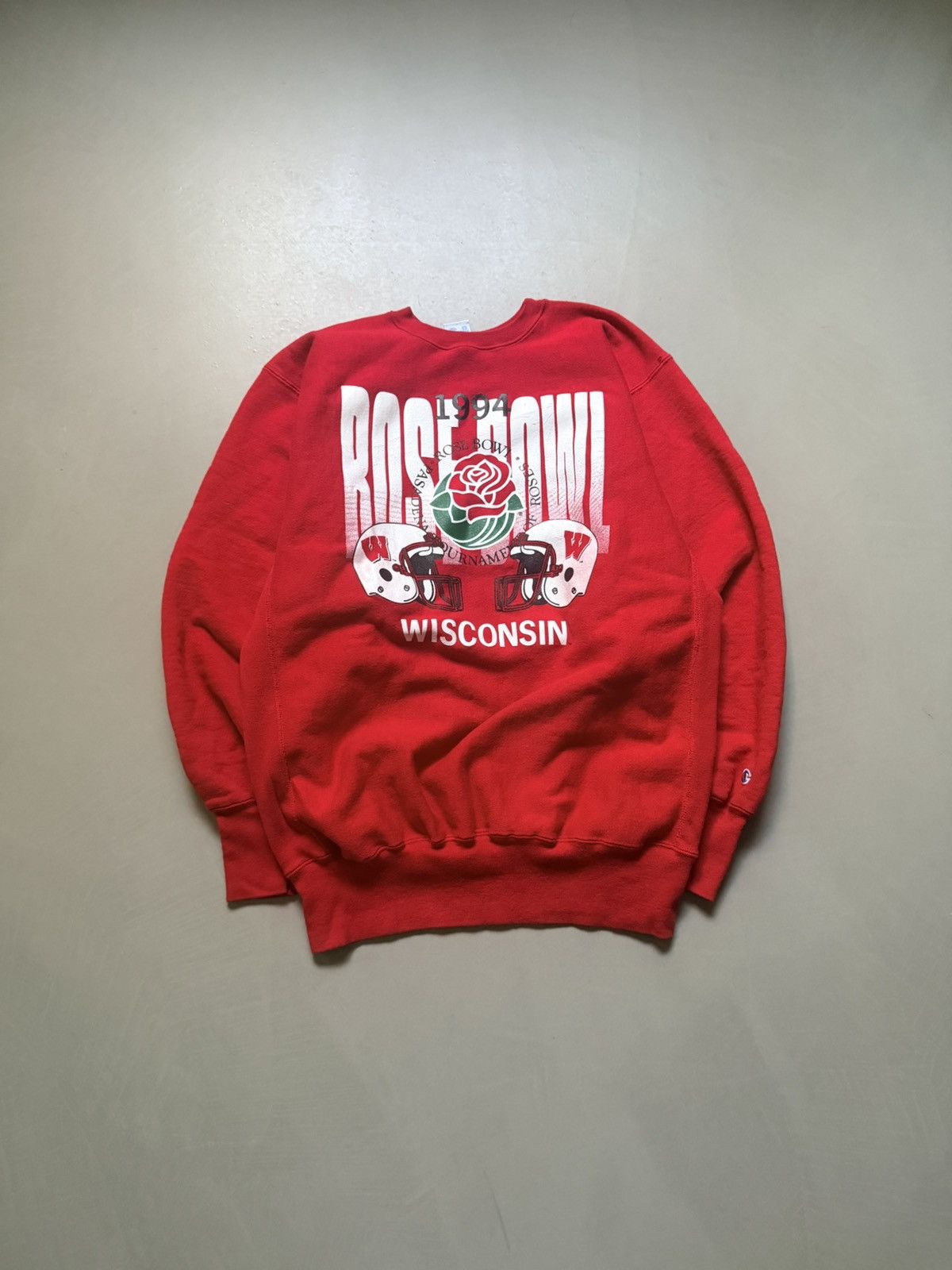 Champion Vintage 90s Champion Reverse Weave Wisconsin Sweatshirt Size US XXL / EU 58 / 5 - 1 Thumbnail