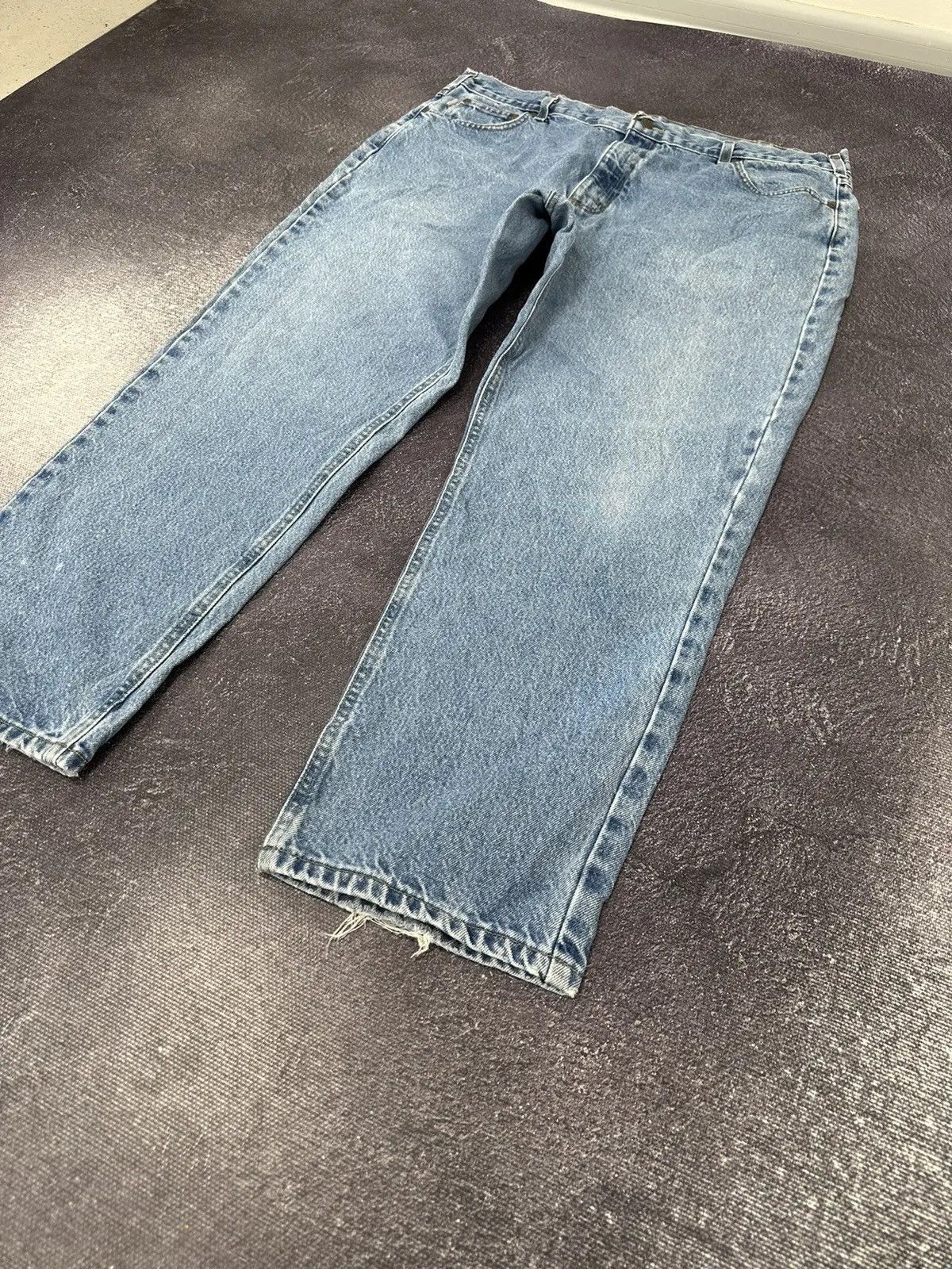 Carhartt × Vintage Vintage Carhartt Traditional Fit Light Blue USA Denim Jeans Size US 42 / EU 58 - 8 Thumbnail