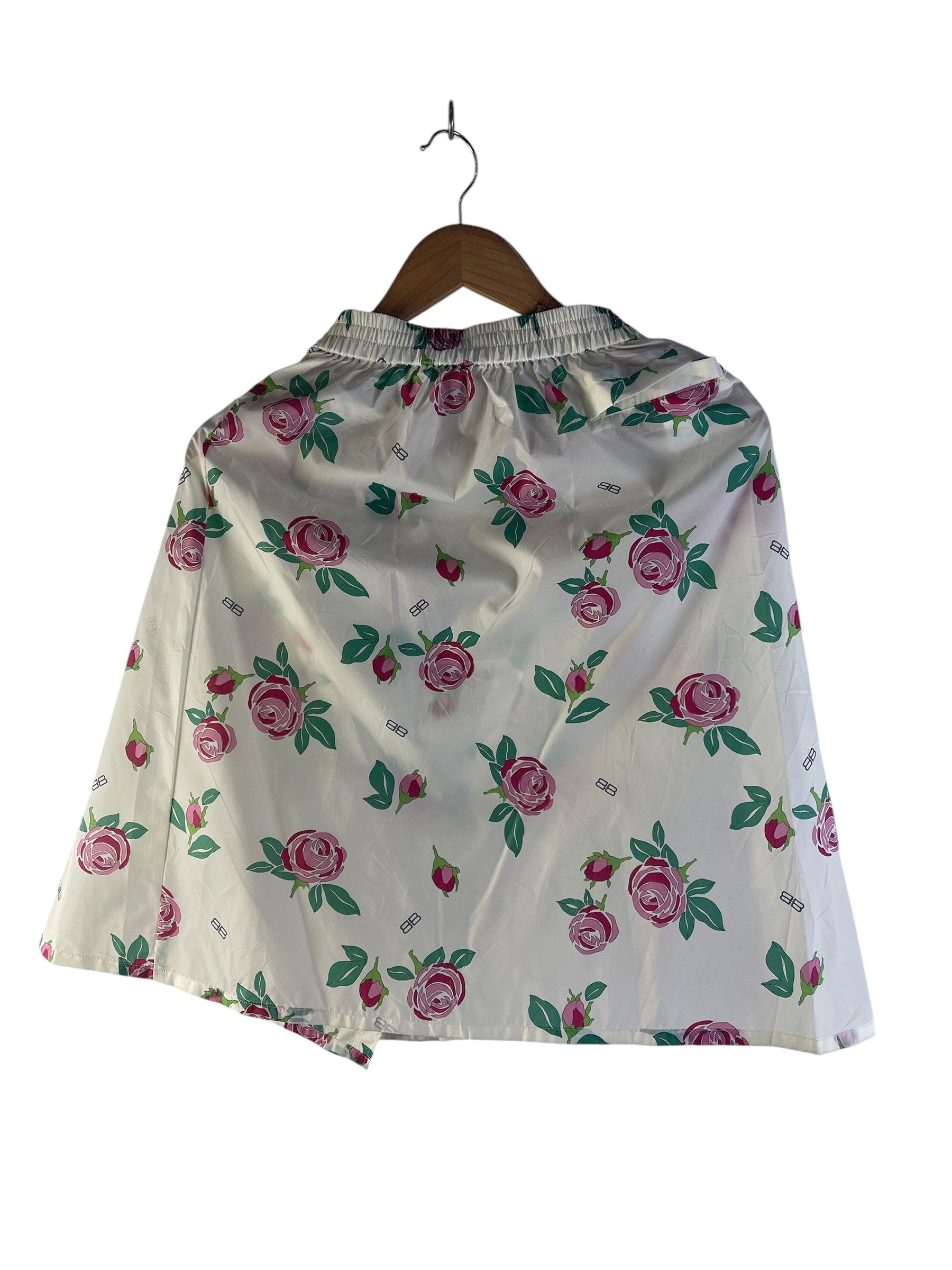 Balenciaga Vintage Balenciaga Sports Floral Wrap Skirt BB Logo Nylon Size 28" / US 6 / IT 42 - 3 Thumbnail