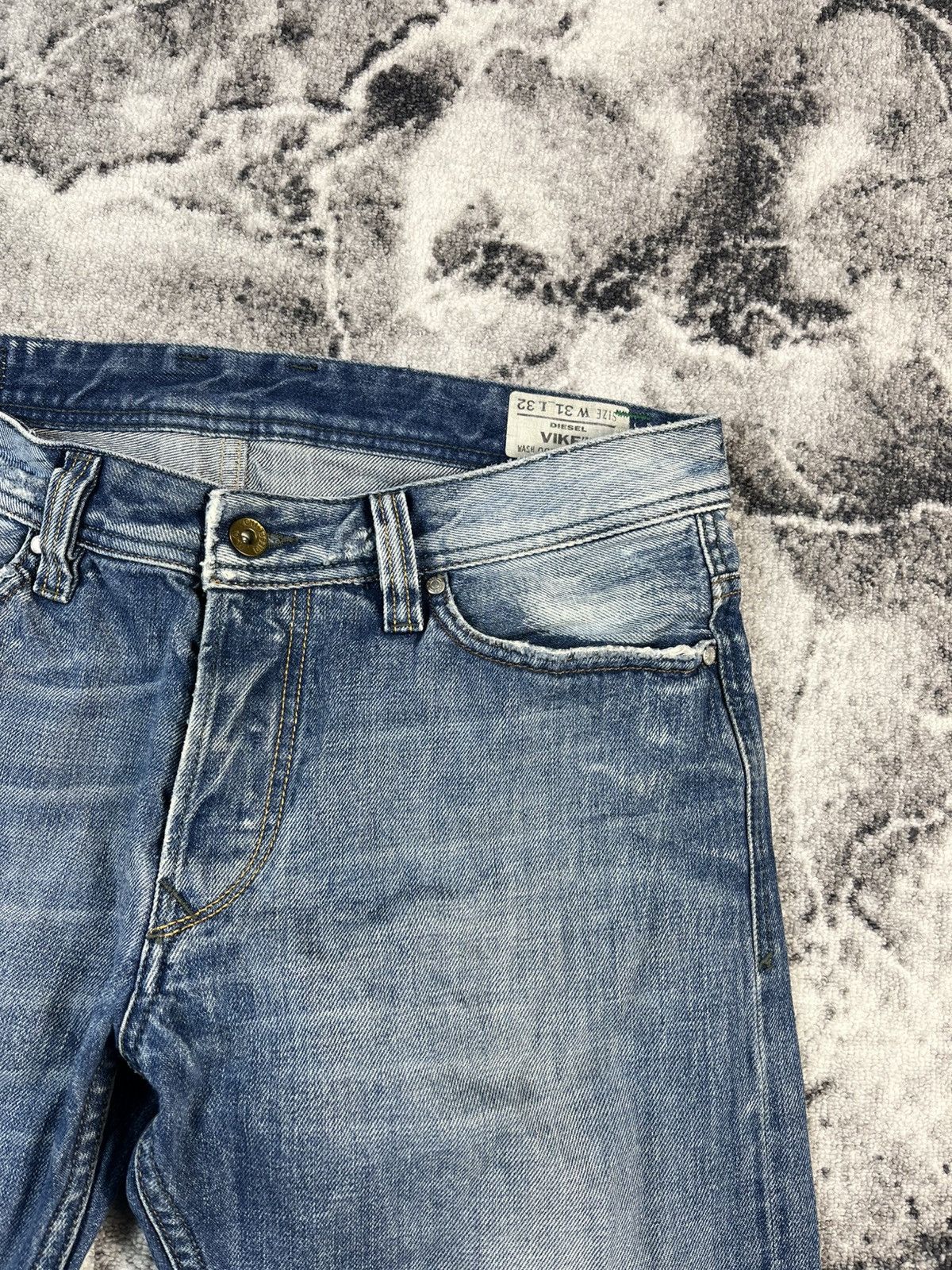 Diesel Diesel Viker Dragon Jeans Vintage Distressed Italy 31 Size US 31 - 10 Thumbnail