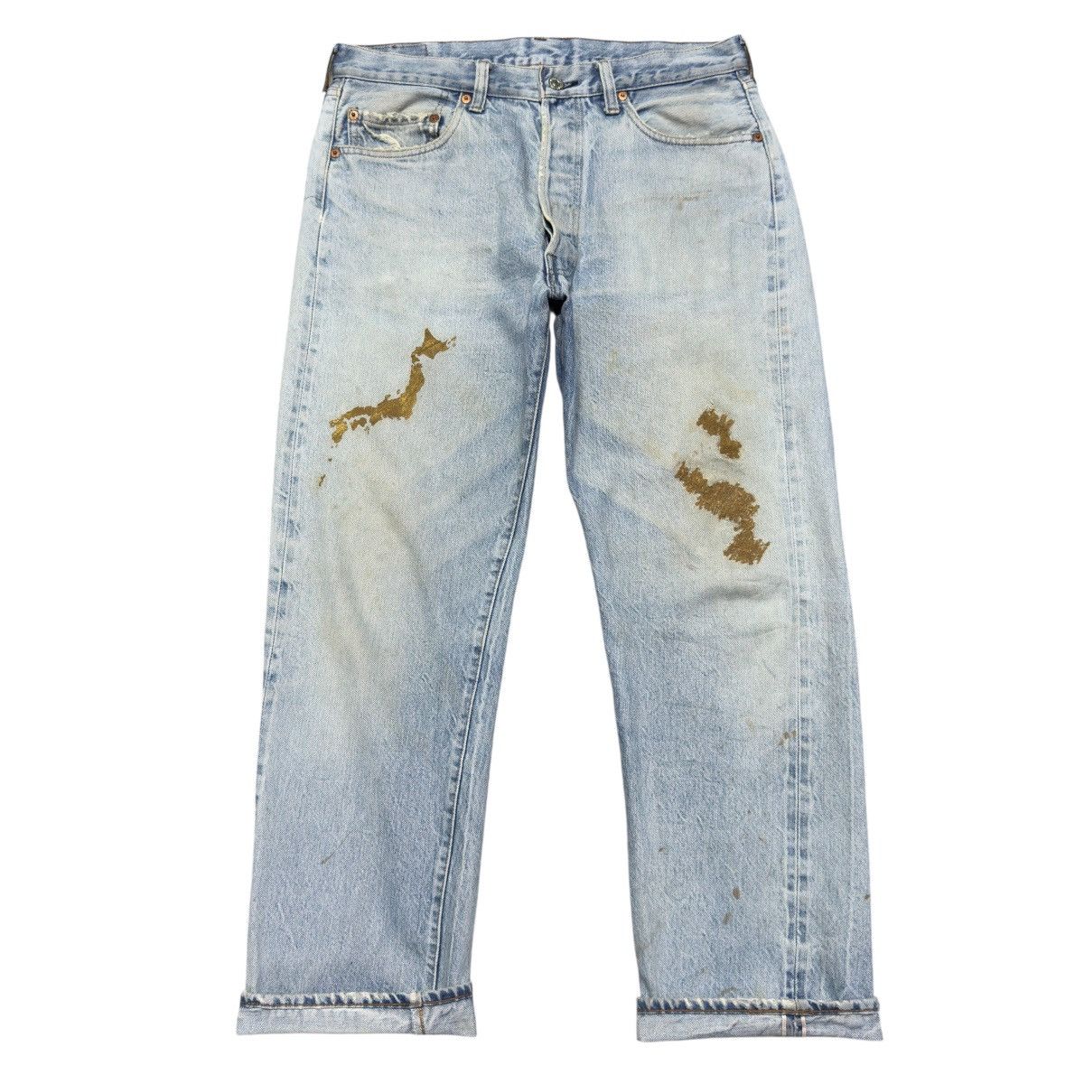Levi's Vintage 80s Levis 501 Redline Denim Selvedge Jeans Size US 33 - 1 Thumbnail