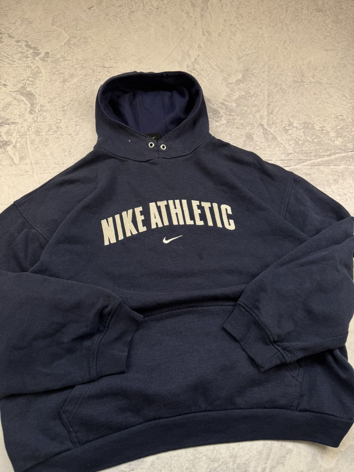 Nike × Vintage NIKE VINTAGE CENTER LOGO OVERSIZE BOXY HOODIE Size US XL / EU 56 / 4 - 4 Thumbnail
