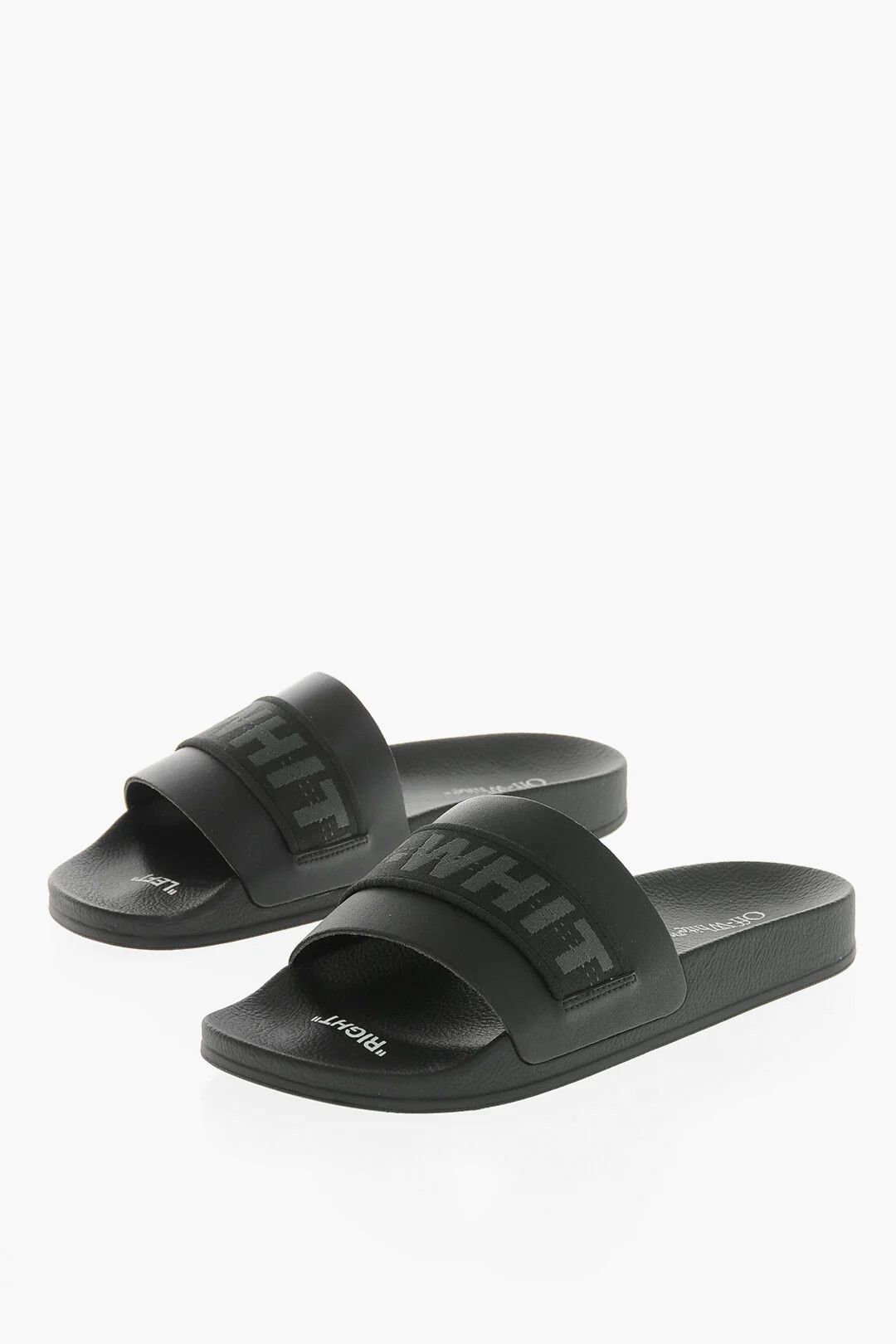 Off-White og1mm0426 Solid-Color Slides in Black Size US 7 / EU 40 - 3 Thumbnail