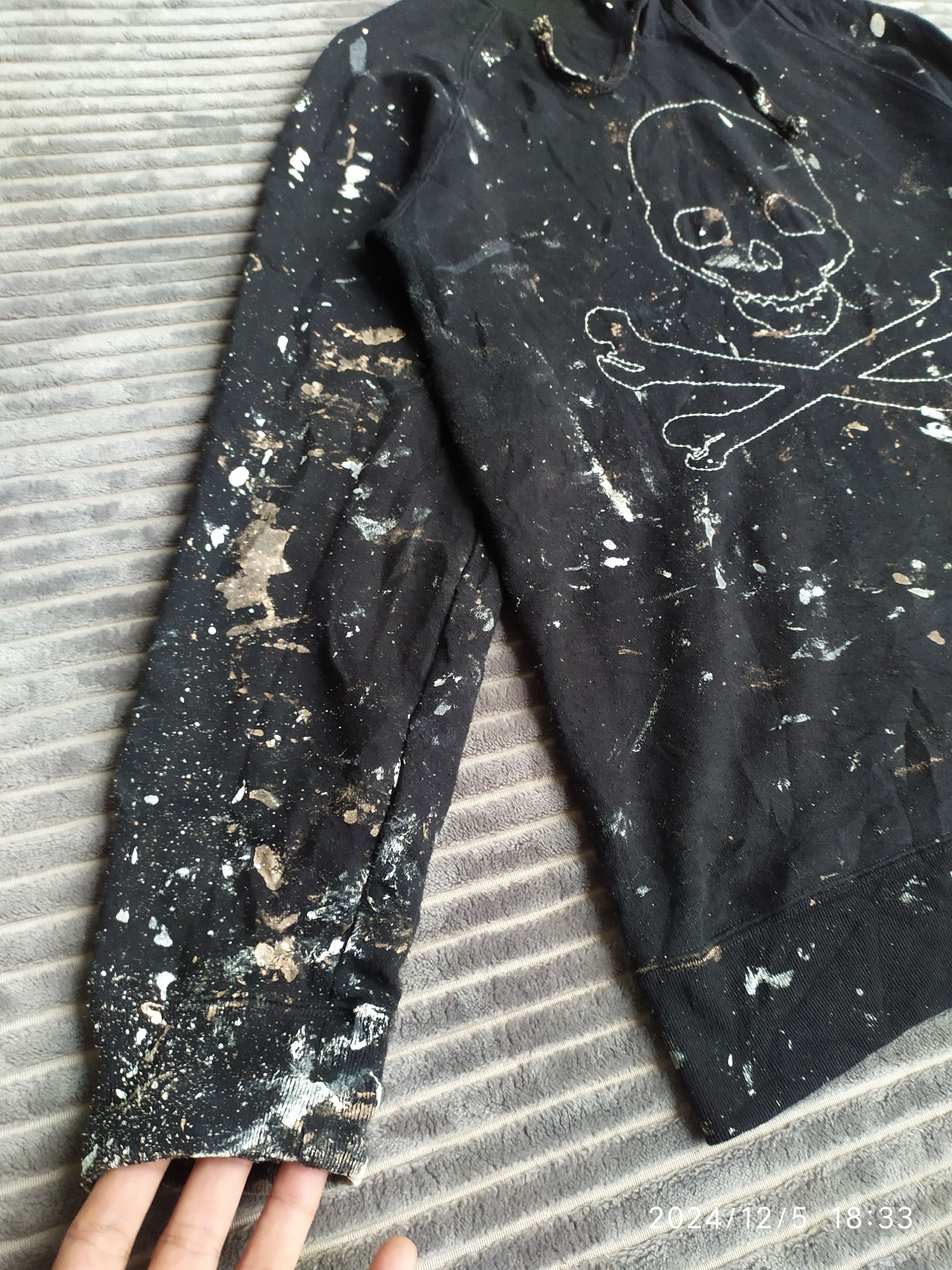 Japanese Brand Japanese Stooge&co Skull painted up zip up hoodie distressed Size US M / EU 48-50 / 2 - 3 Thumbnail