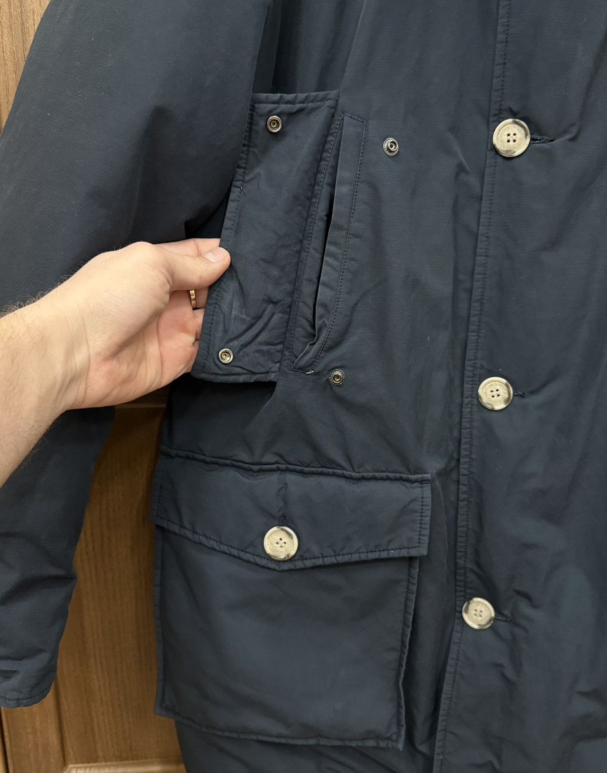 Woolrich Woolen Mills Woolrich John Rich & Bros Arctic Parka Navy Blue Down Jacket Size US XL / EU 56 / 4 - 5 Thumbnail