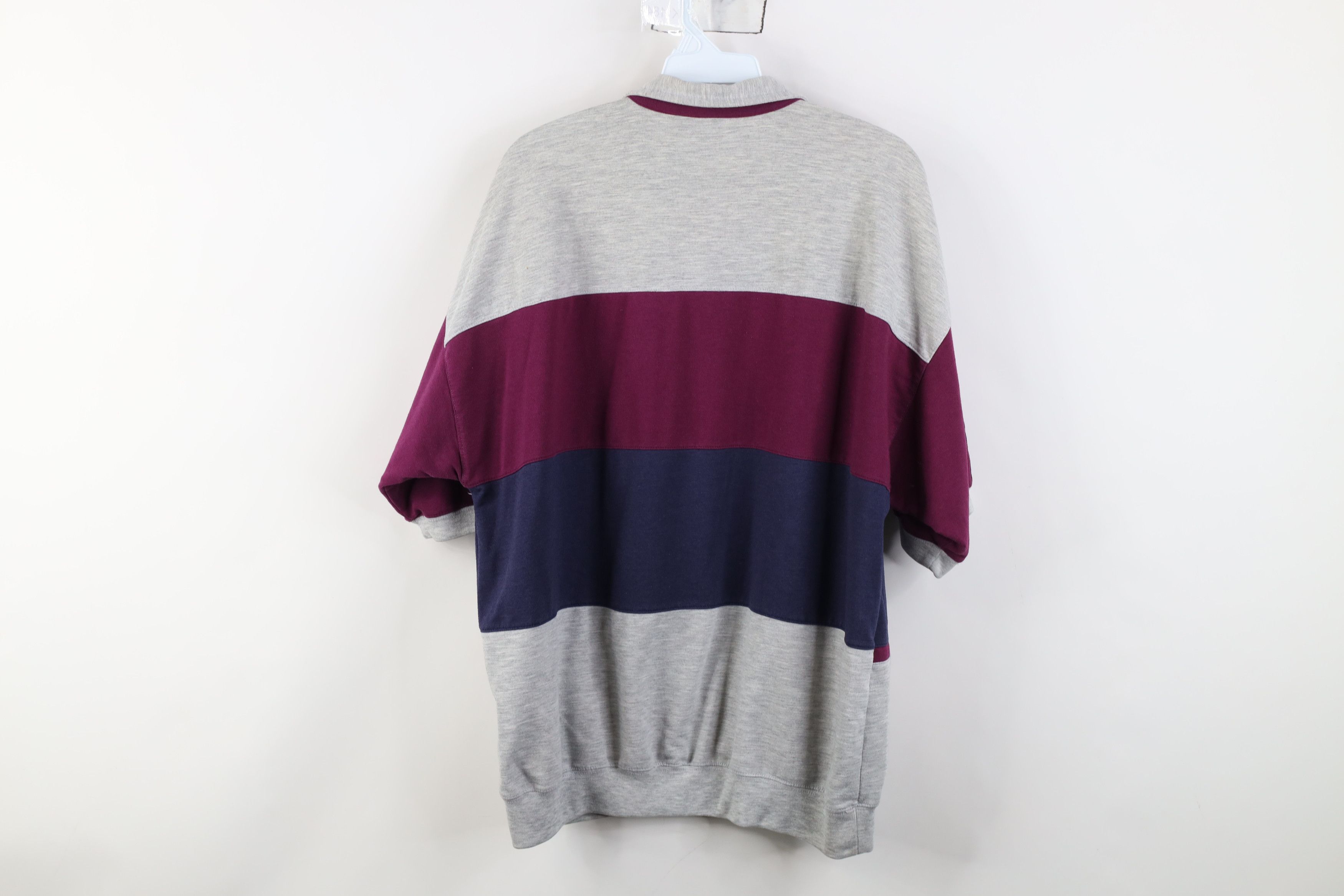 Vintage Vintage 90s Streetwear Block Collared Pullover Polo Shirt Size US L / EU 52-54 / 3 - 11 Thumbnail