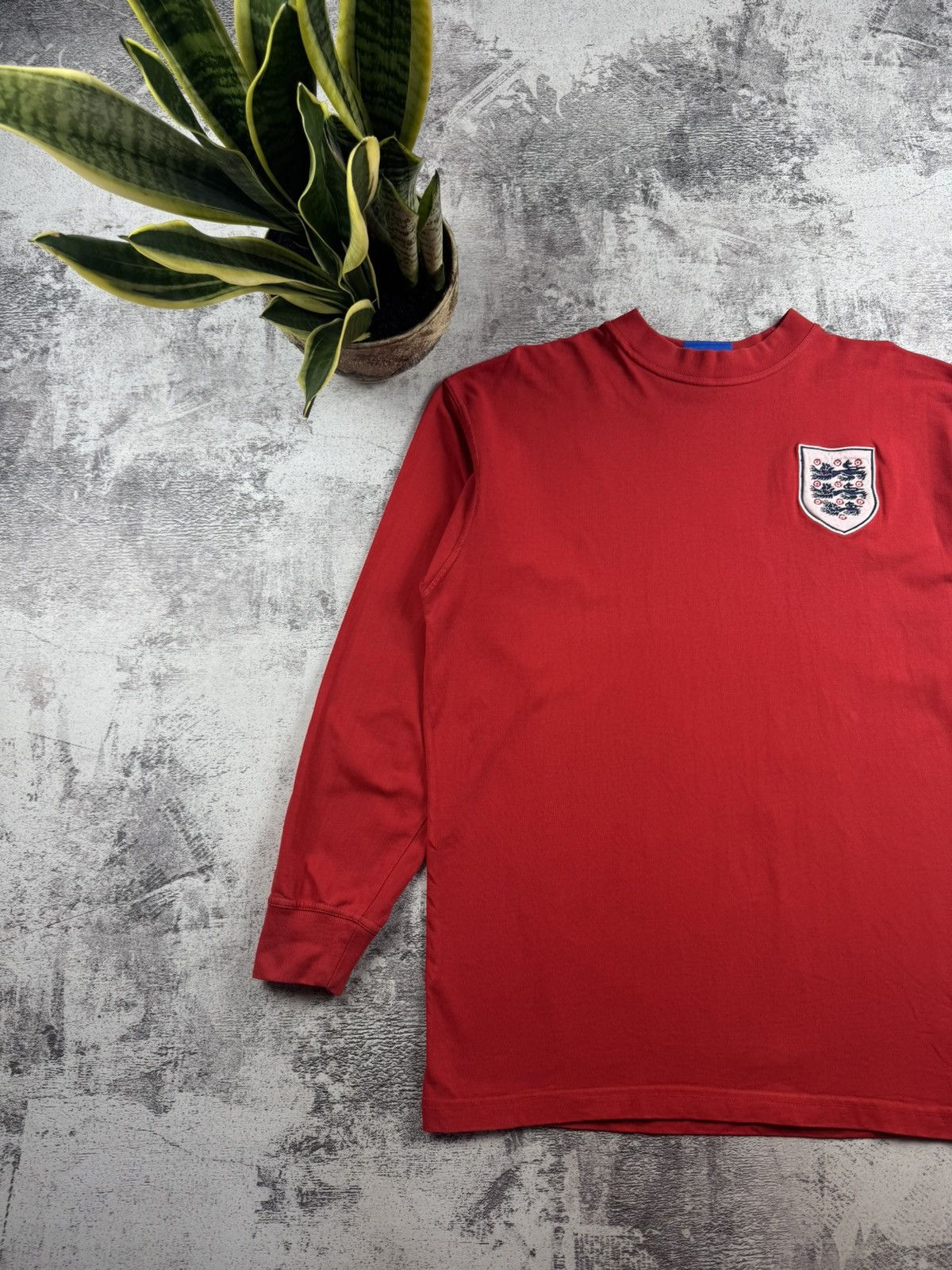 Umbro England 90s Umbro Men’s Vintage Long Sleeve National Soccer Football Jersey Size US XXL / EU 58 / 5 - 2 Thumbnail