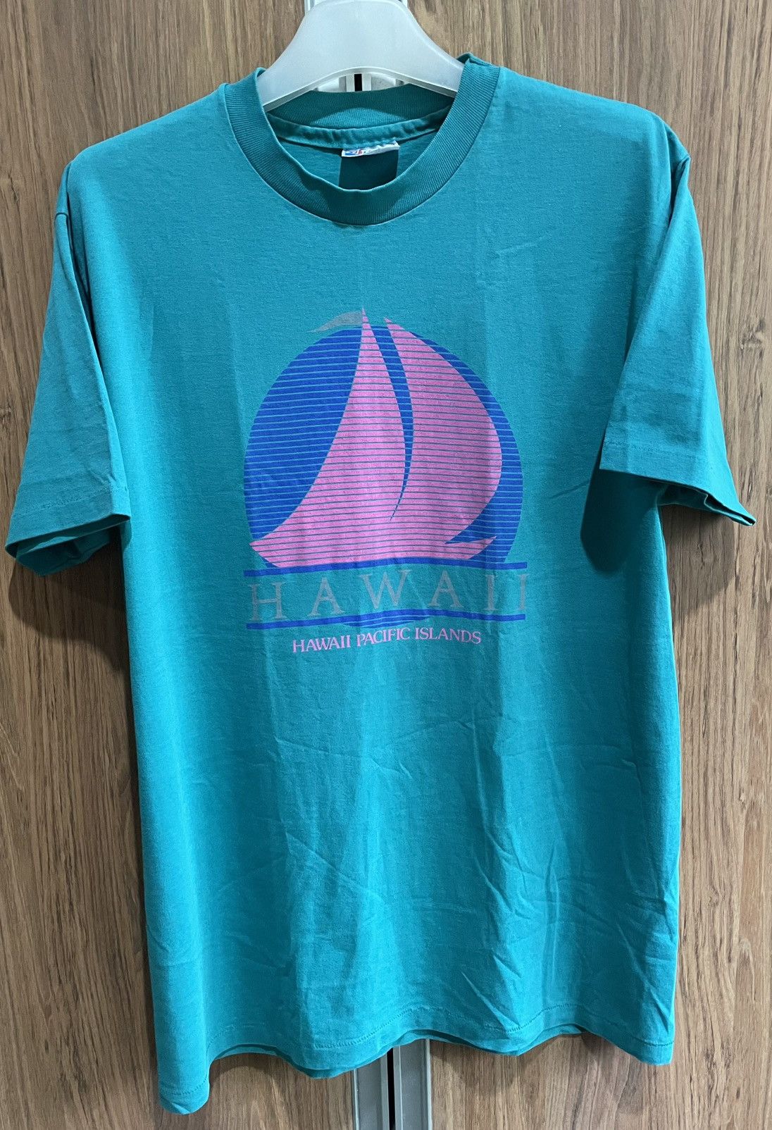 Vintage VTG 90s HAWAII PACIFIC ISLANDS SINGLE STITCH T-SHIRT Size US L / EU 52-54 / 3 - 1 Thumbnail