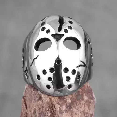 Jewelry Jason Mask Killer 13Th Men Ring in Silver