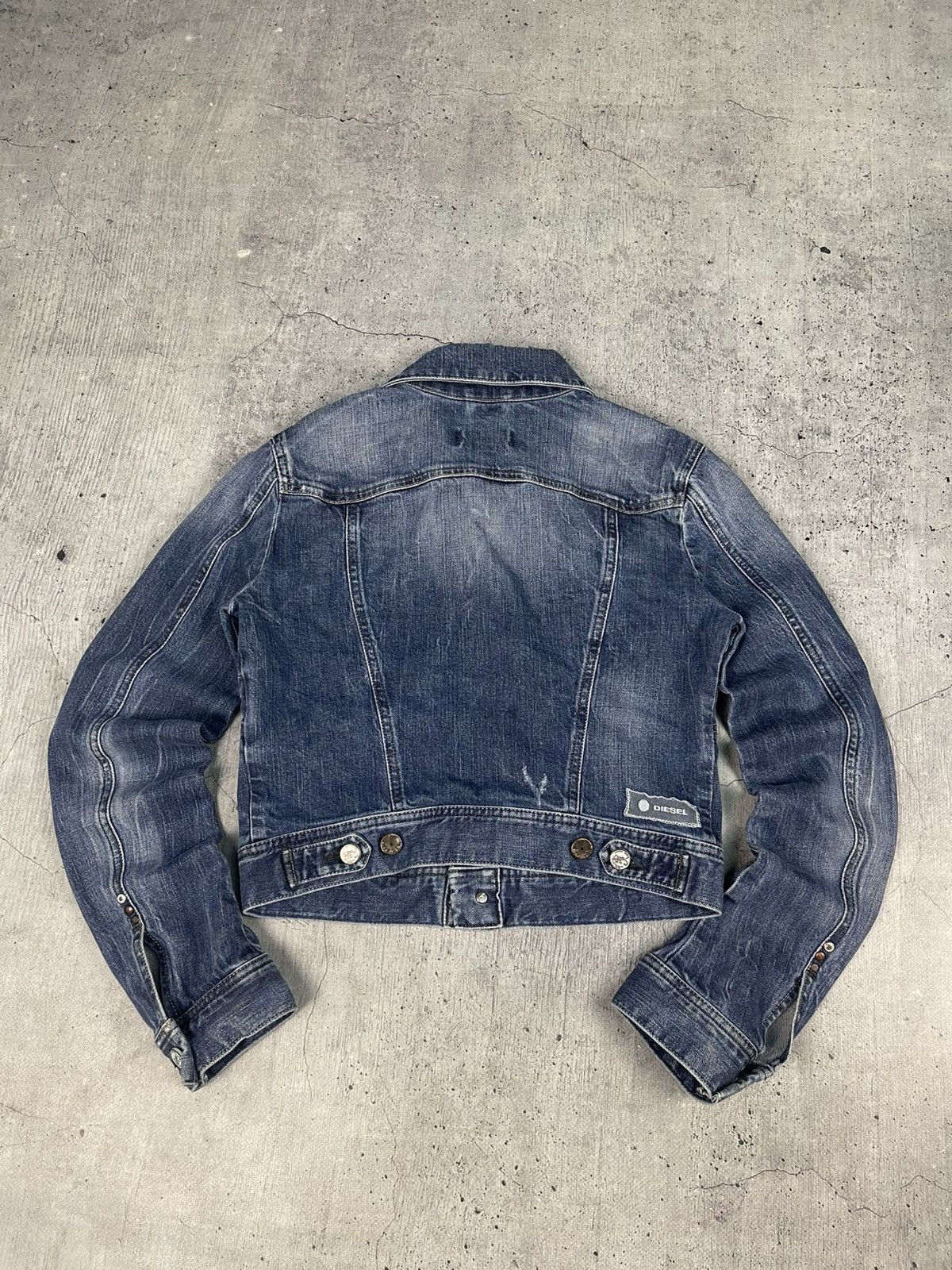 Diesel Diesel Vintage Y2K Washed Blue Denim Jeans Jacket Size M / US 6-8 / IT 42-44 - 12 Thumbnail