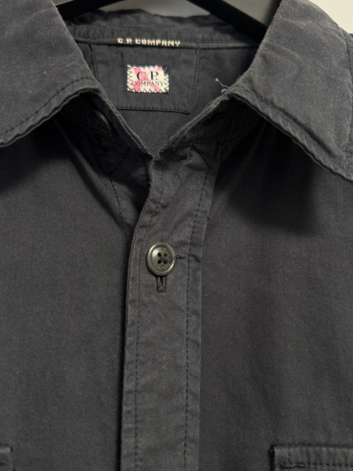 C.P. Company C.p Company Lens Button Up Dark Blue Long Sleeve Shirt Size US M / EU 48-50 / 2 - 6 Thumbnail