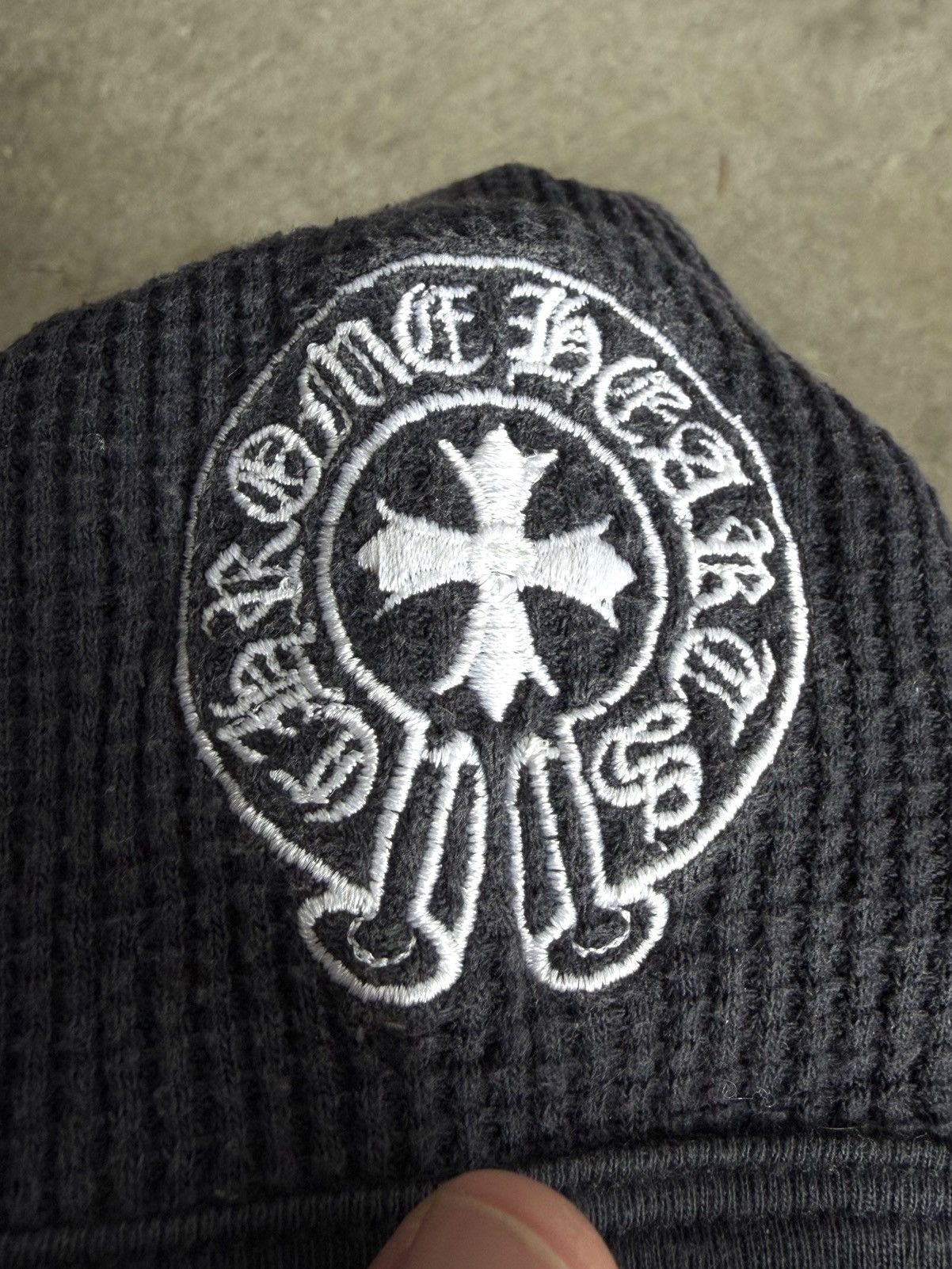 Chrome Hearts Vintage Chrome Hearts Thermal Knit Beanie Size ONE SIZE - 6 Thumbnail