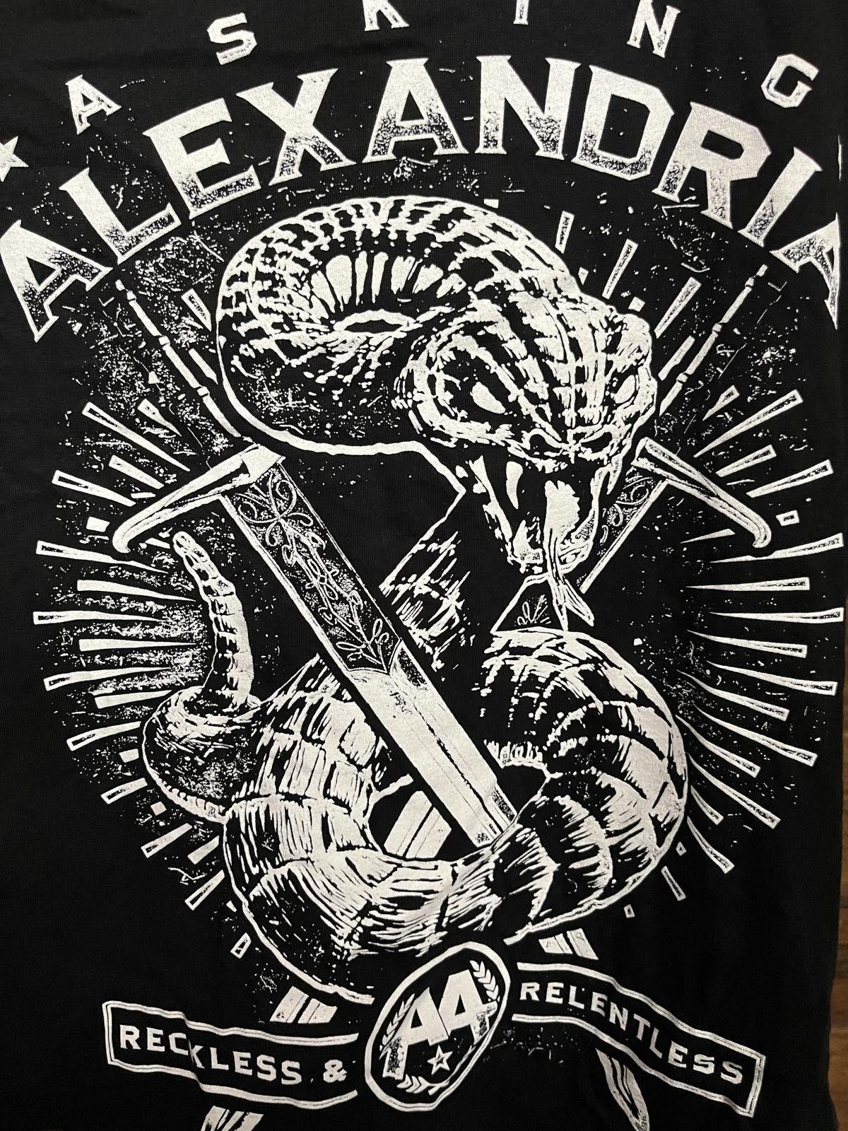 Designer Asking Alexandria Band Juniors Tee - Reckless and Relentless Size M / US 6-8 / IT 42-44 - 3 Thumbnail