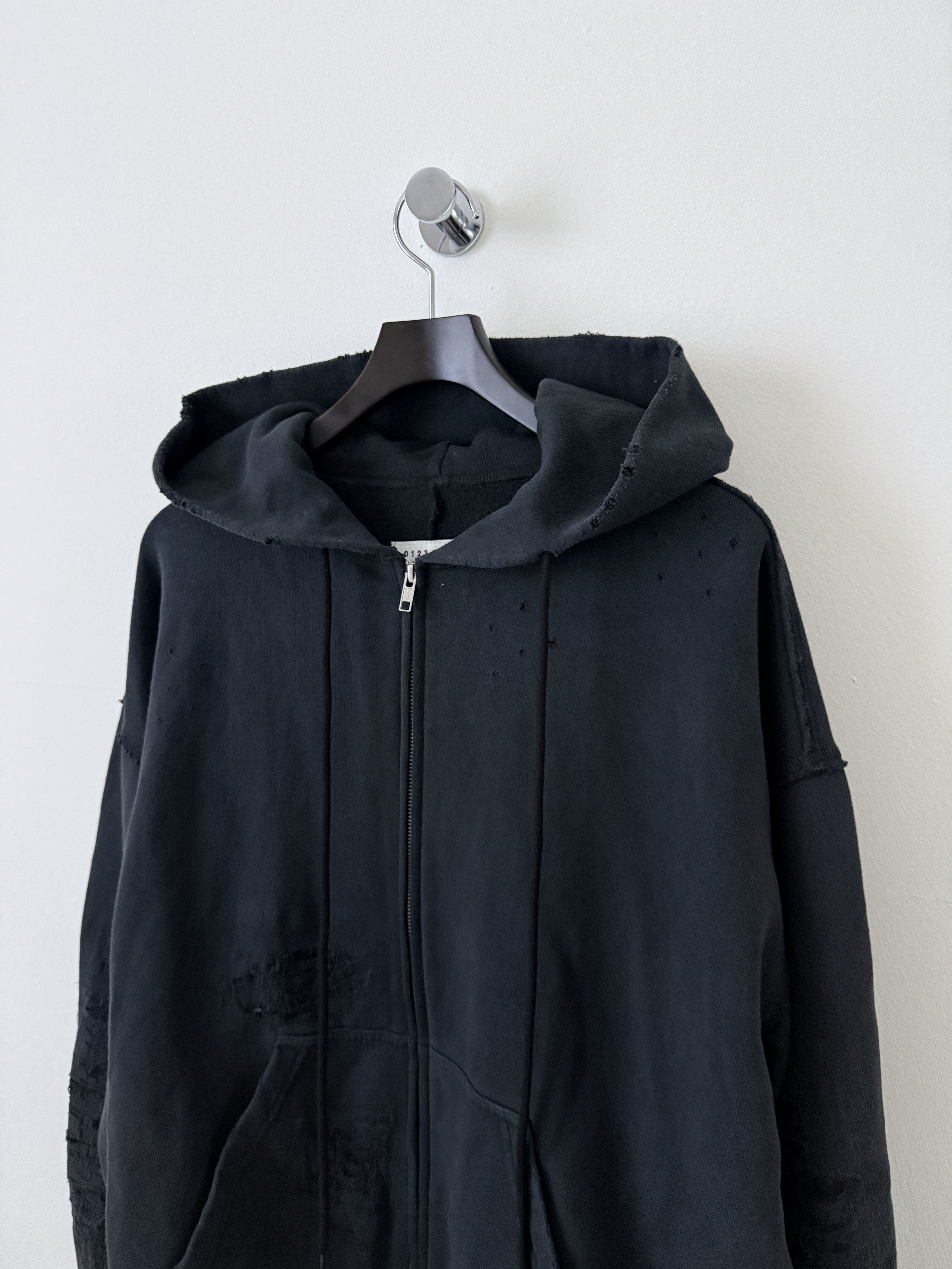 Maison Margiela MM6 Distressed Hoodie Size US XS / EU 42 / 0 - 5 Thumbnail