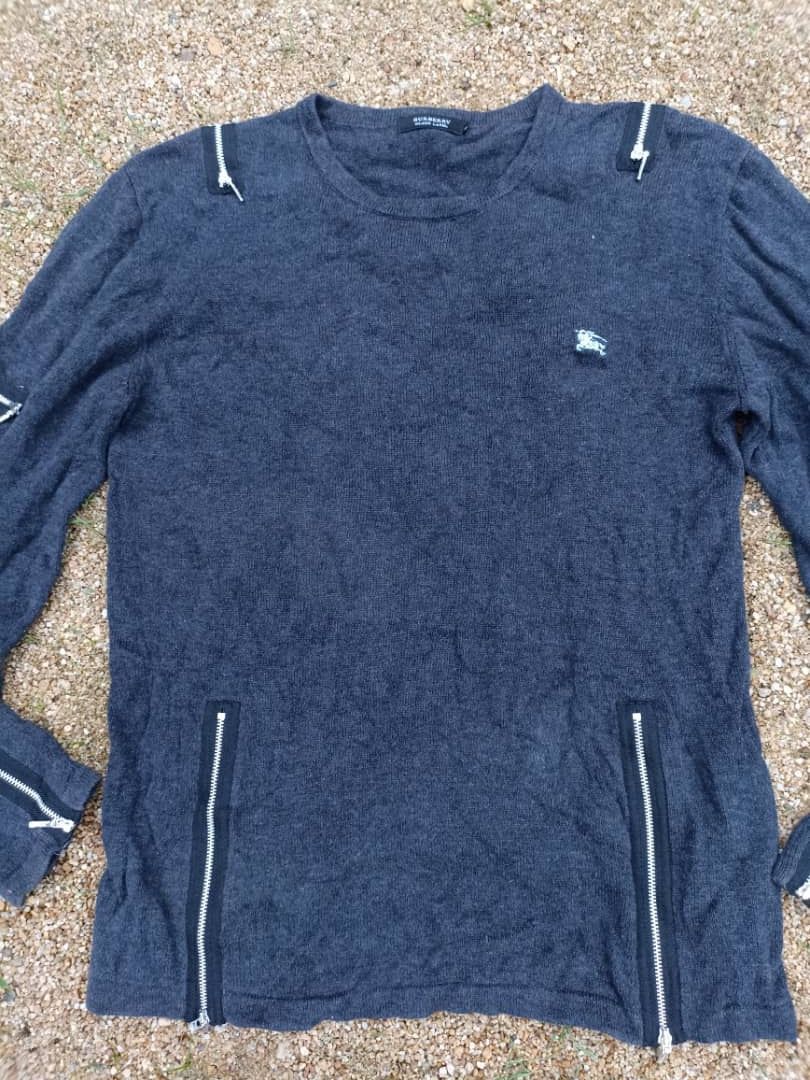Burberry Burberry knitted Sweater Zipper Design Size US L / EU 52-54 / 3 - 3 Thumbnail