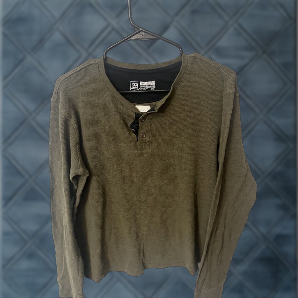 Avalanche VINTAGE Avalanche Thermal Henley Stretch L/S Waffle Tee Shirt Men’s Size L Green Size US L / EU 52-54 / 3 - 1 Thumbnail