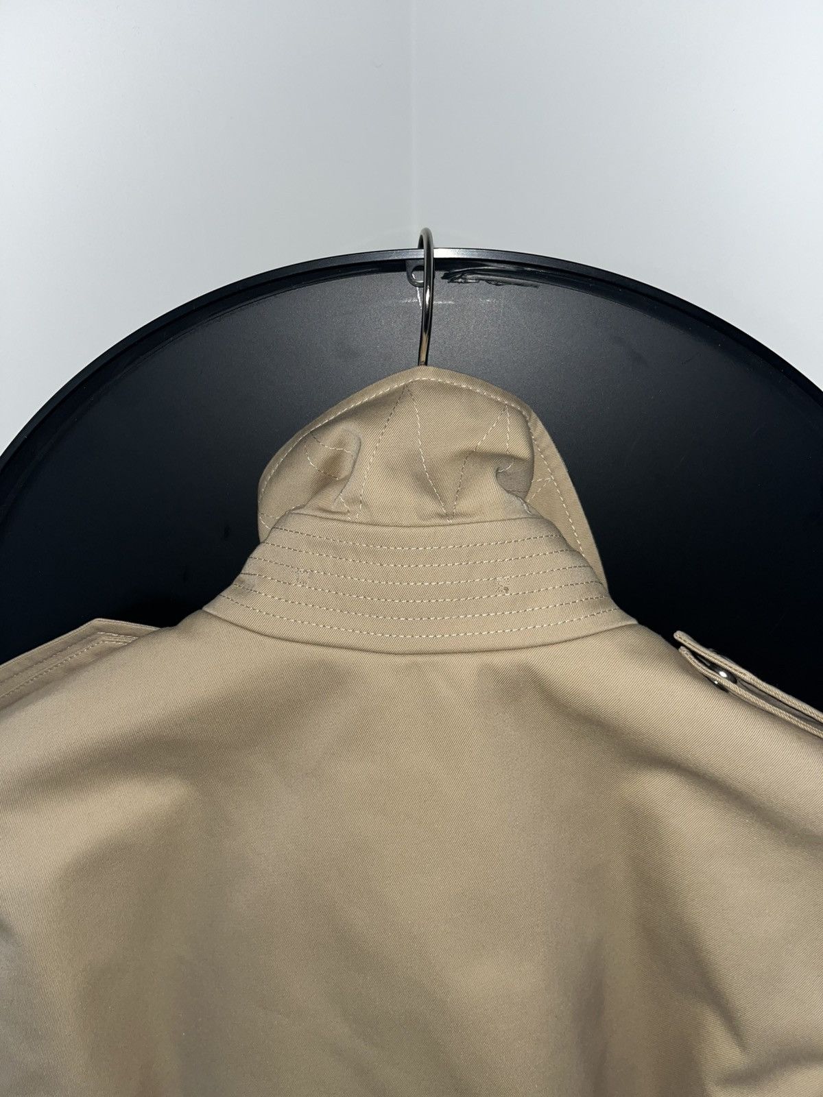 Burberry Burberry Check Collar Gabardine Trench Coat Size S / US 4 / IT 40 - 14 Thumbnail