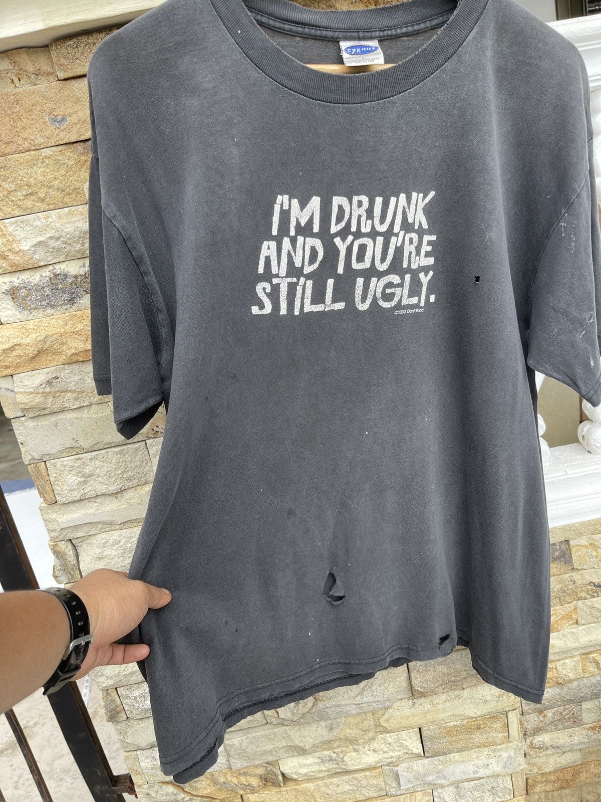 Vintage Rare🔥Vintage 90s THRASHED FADED Don’t Panic Tee Size US L / EU 52-54 / 3 - 1 Thumbnail