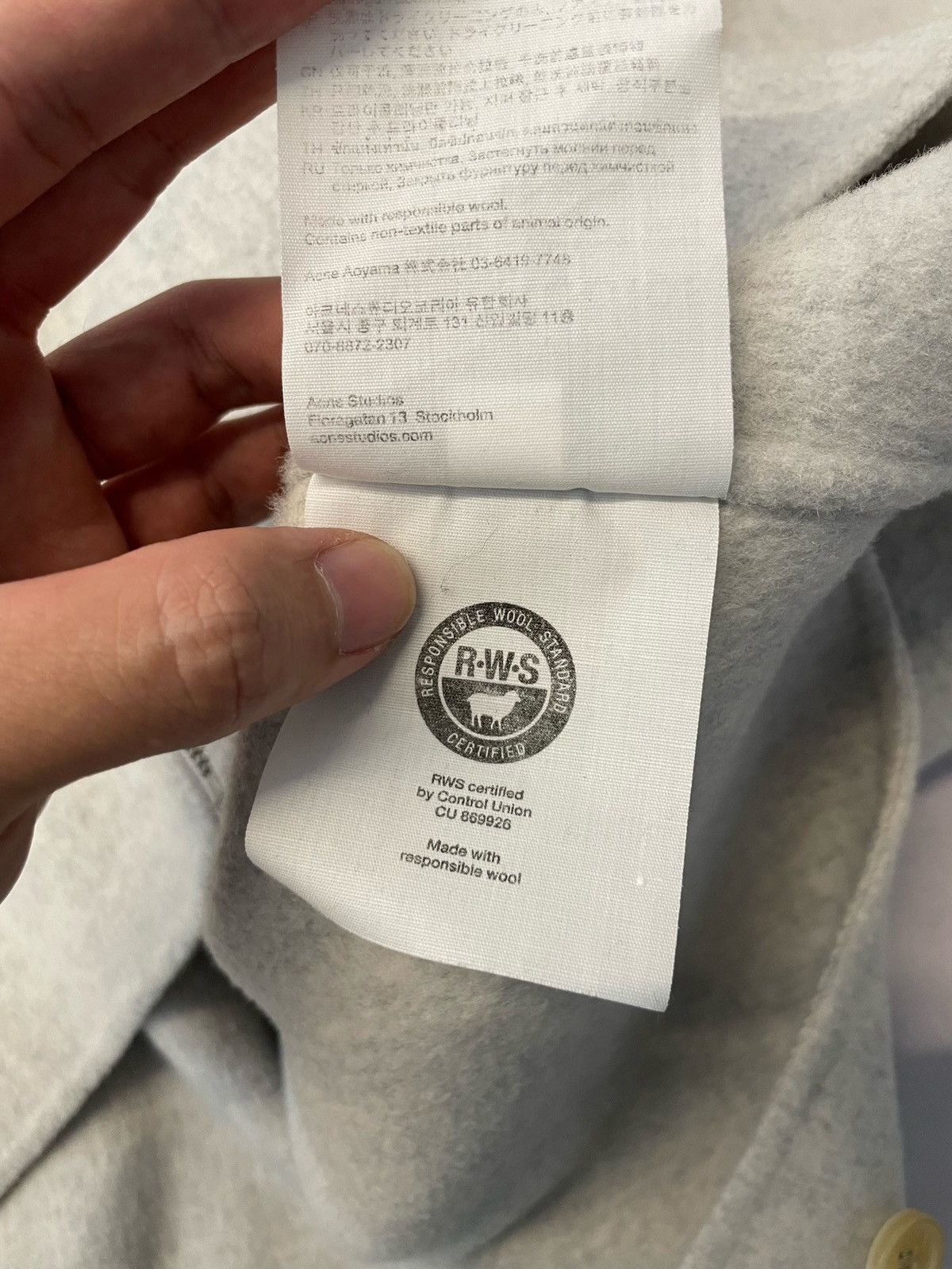 Acne Studios Acne Studios Wool Zip Up Jacket Gray Size US S / EU 44-46 / 1 - 14 Thumbnail