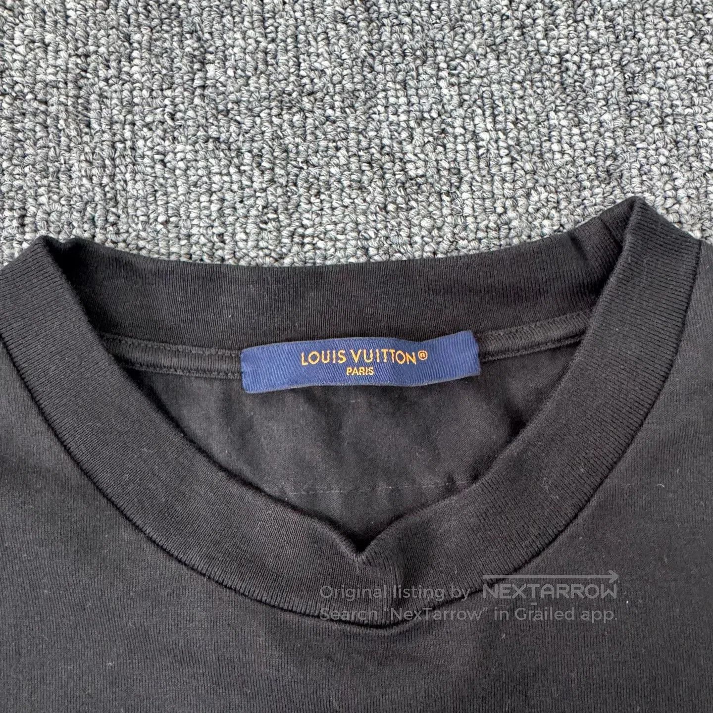Louis Vuitton Louis Vuitton SS25 Black Short-Sleeved T-shirt with Relief Size US S / EU 44-46 / 1 - 6 Thumbnail